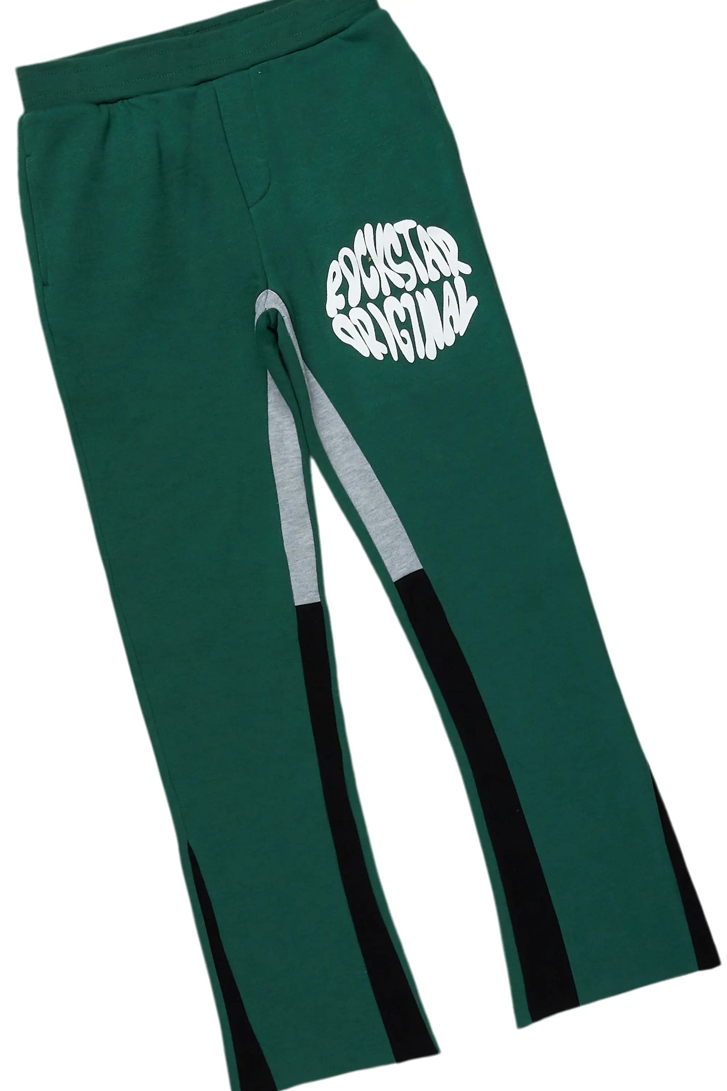 Girls Rayna Green Stacked Pant Set