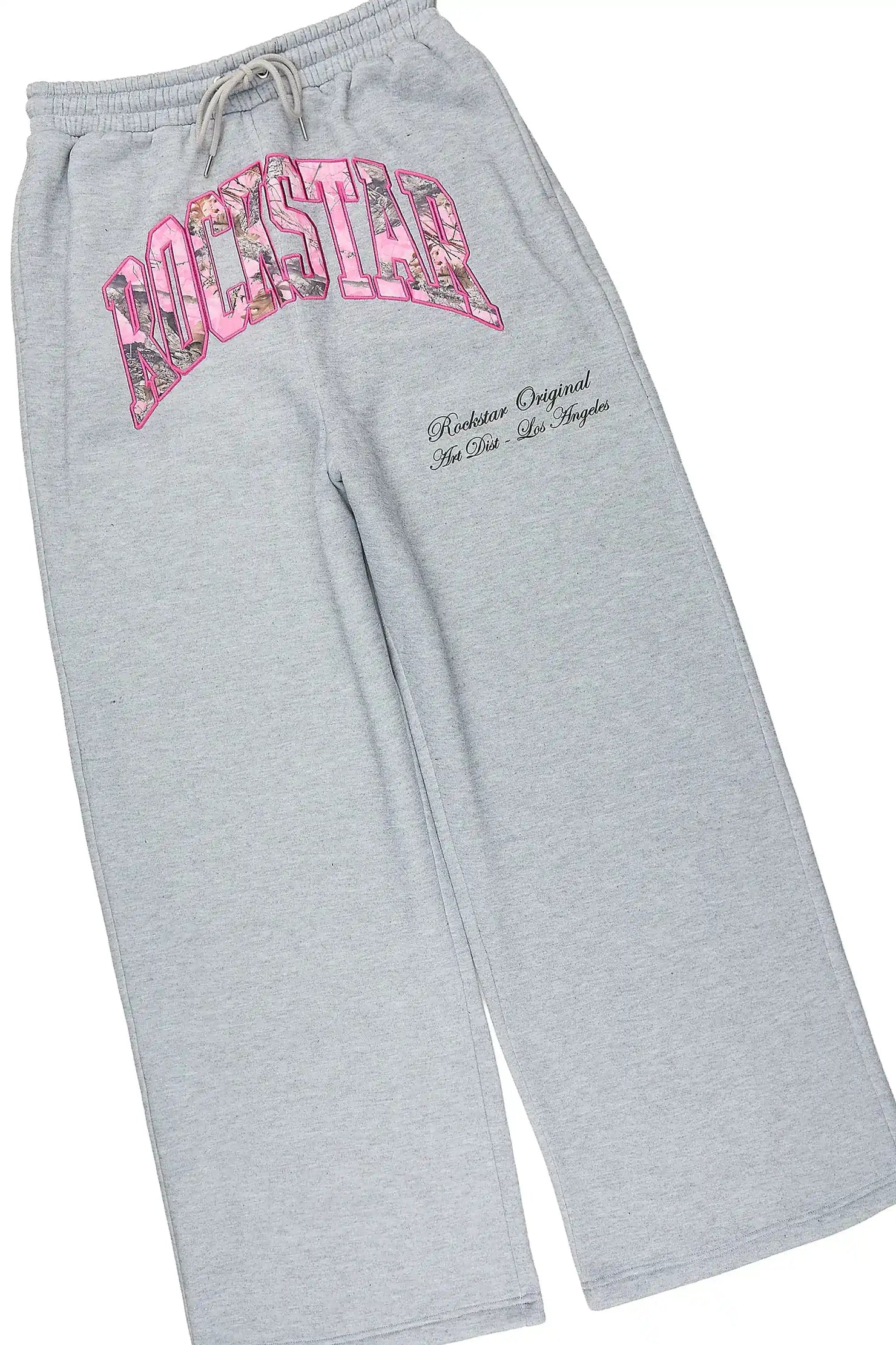Alas Heather Grey T-Shirt/Baggy Track Set