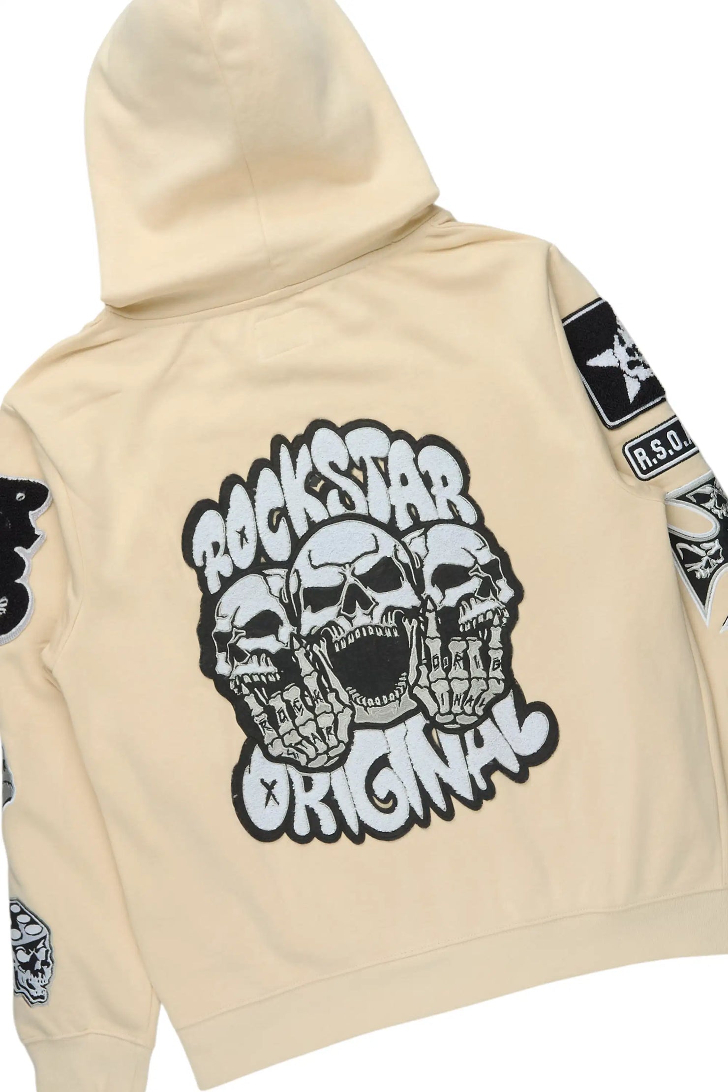Vidar Beige Hoodie/Slim Fit Track Set