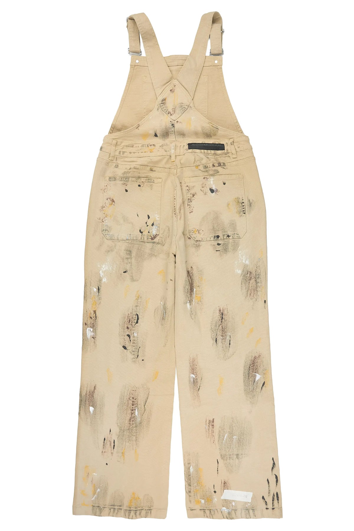 Fustier Beige Painter Denim Overall