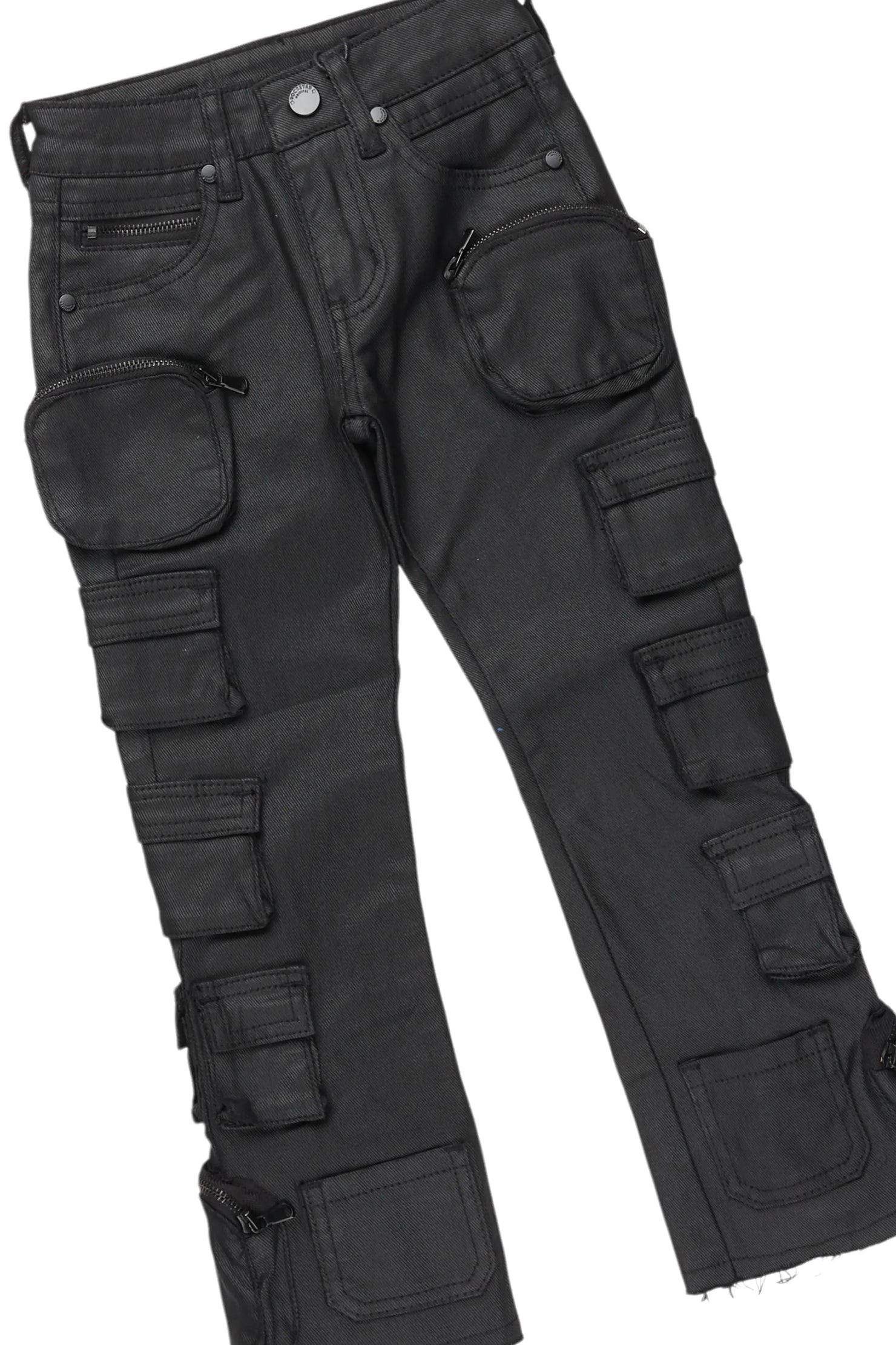 Boys Dekel Purple Hoodie/Stacked Flare Jean Set