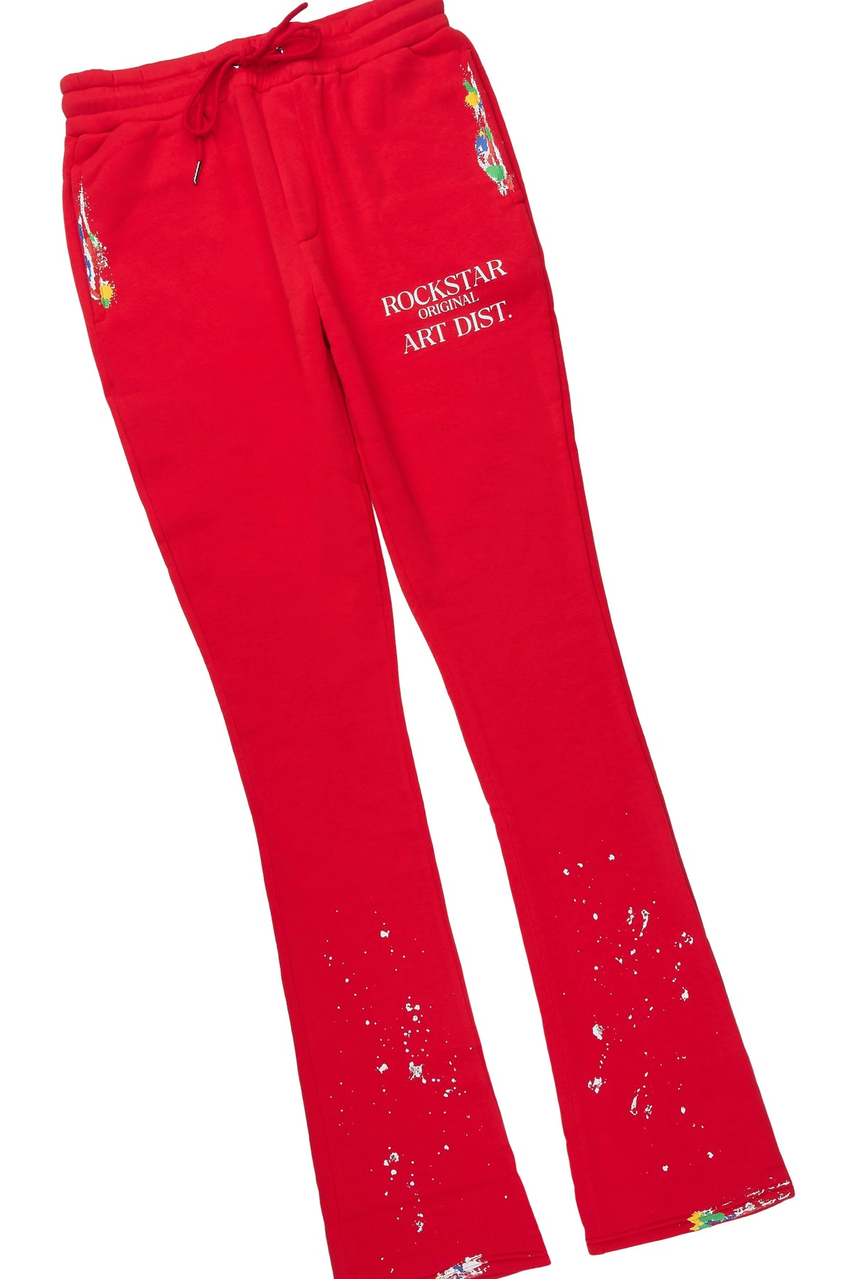 Art Dist Red Zip Up Hoodie/Stacked Track Set