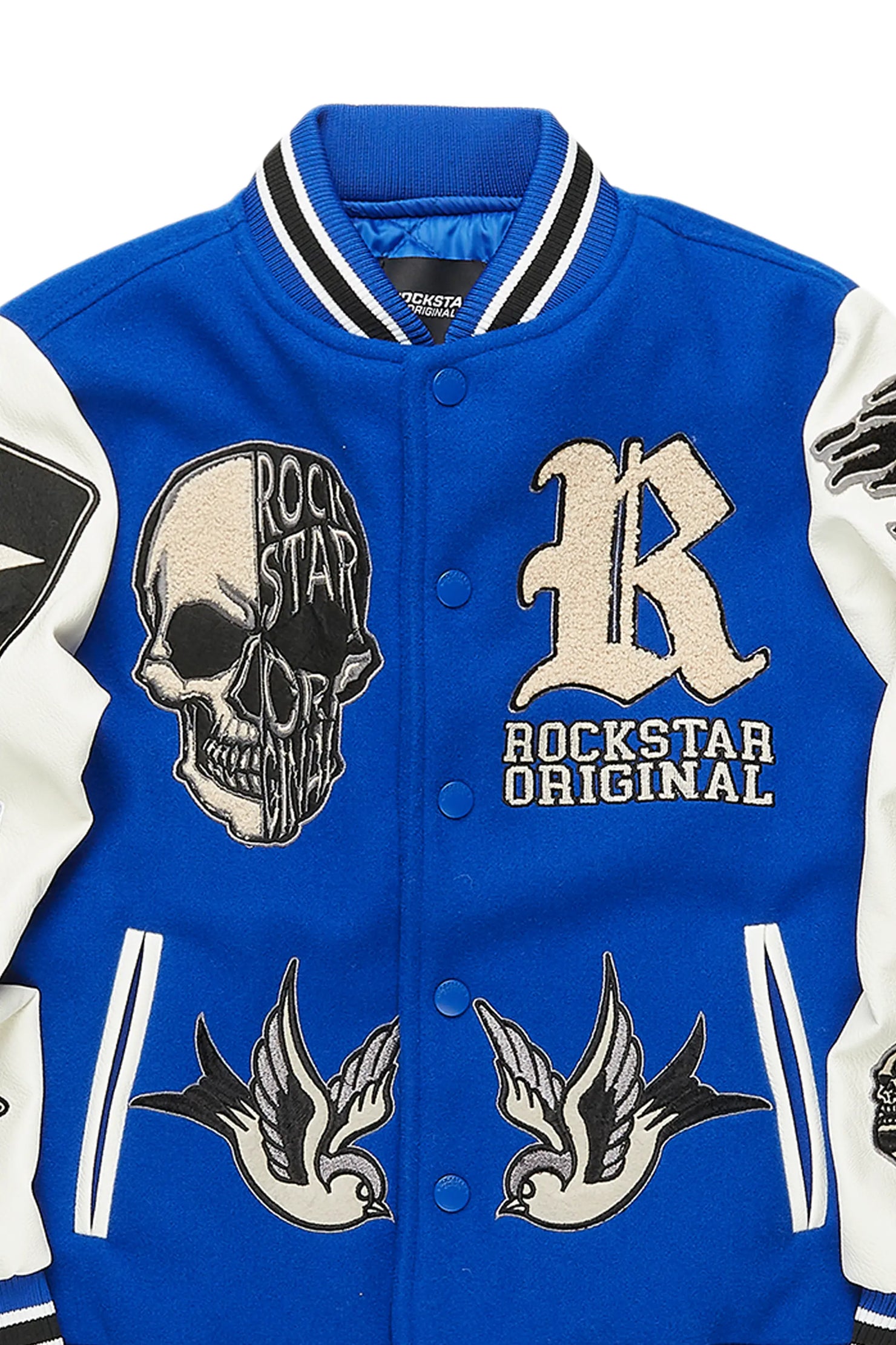 Boys Vidar Royal Blue Varsity Jacket