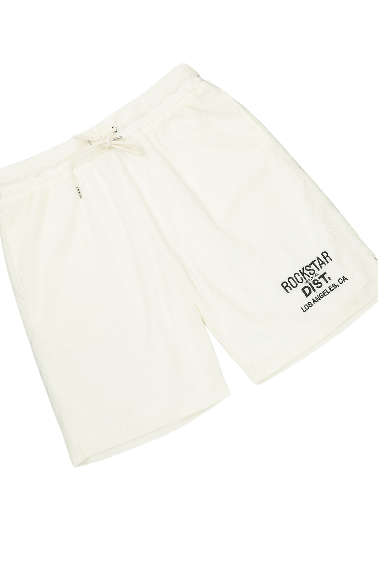 Kason Cream Button Down Shirt/Short Set