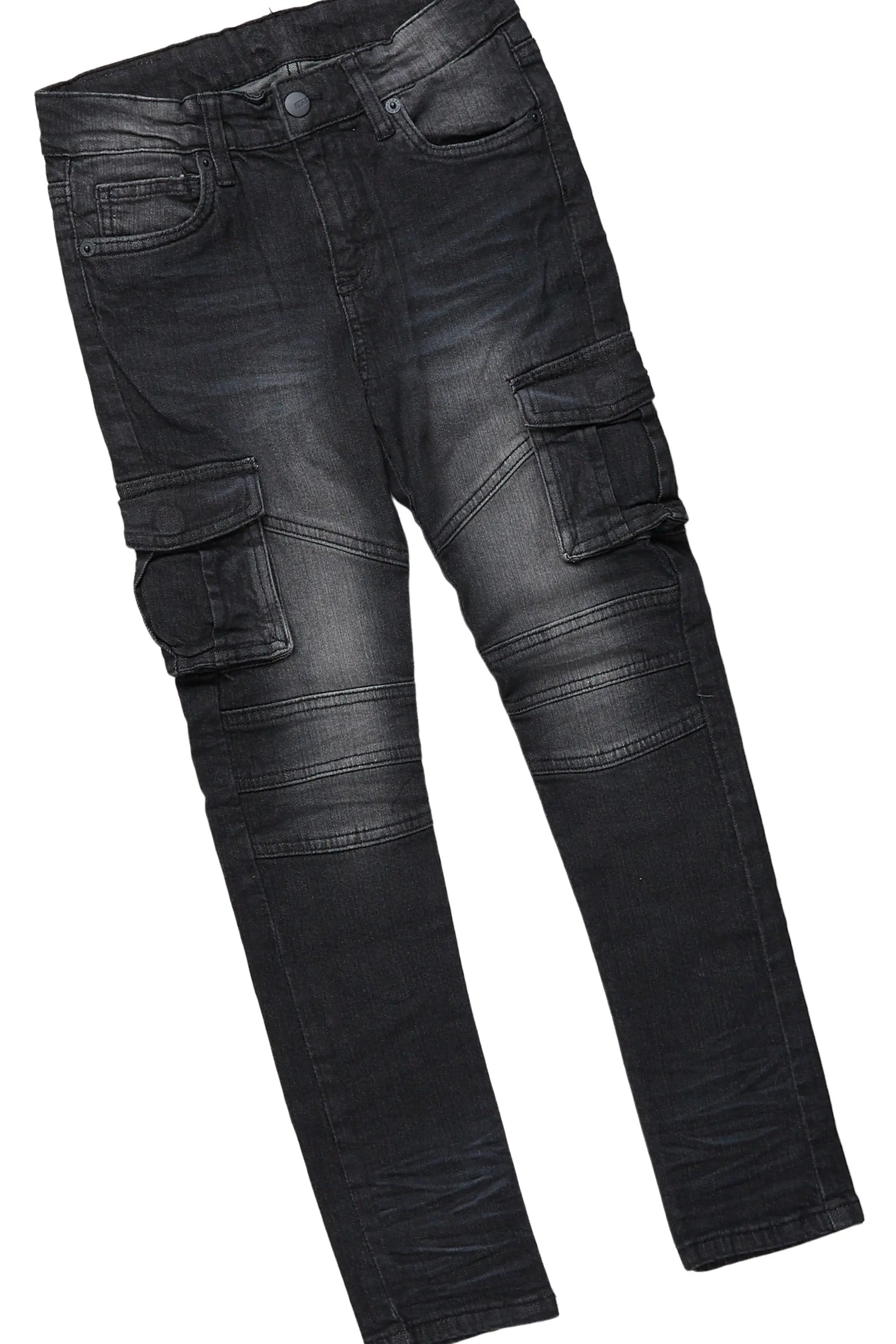 Boys Acco Grey  T-Shirt/Cargo Skinny Jean Set