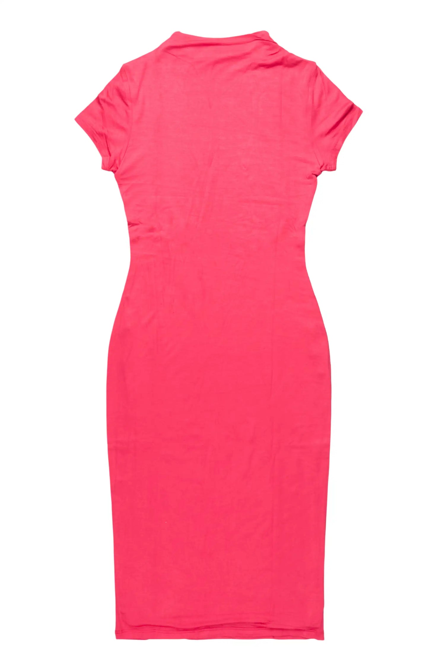 Sharaya Red Short Sleeve Midi Dress