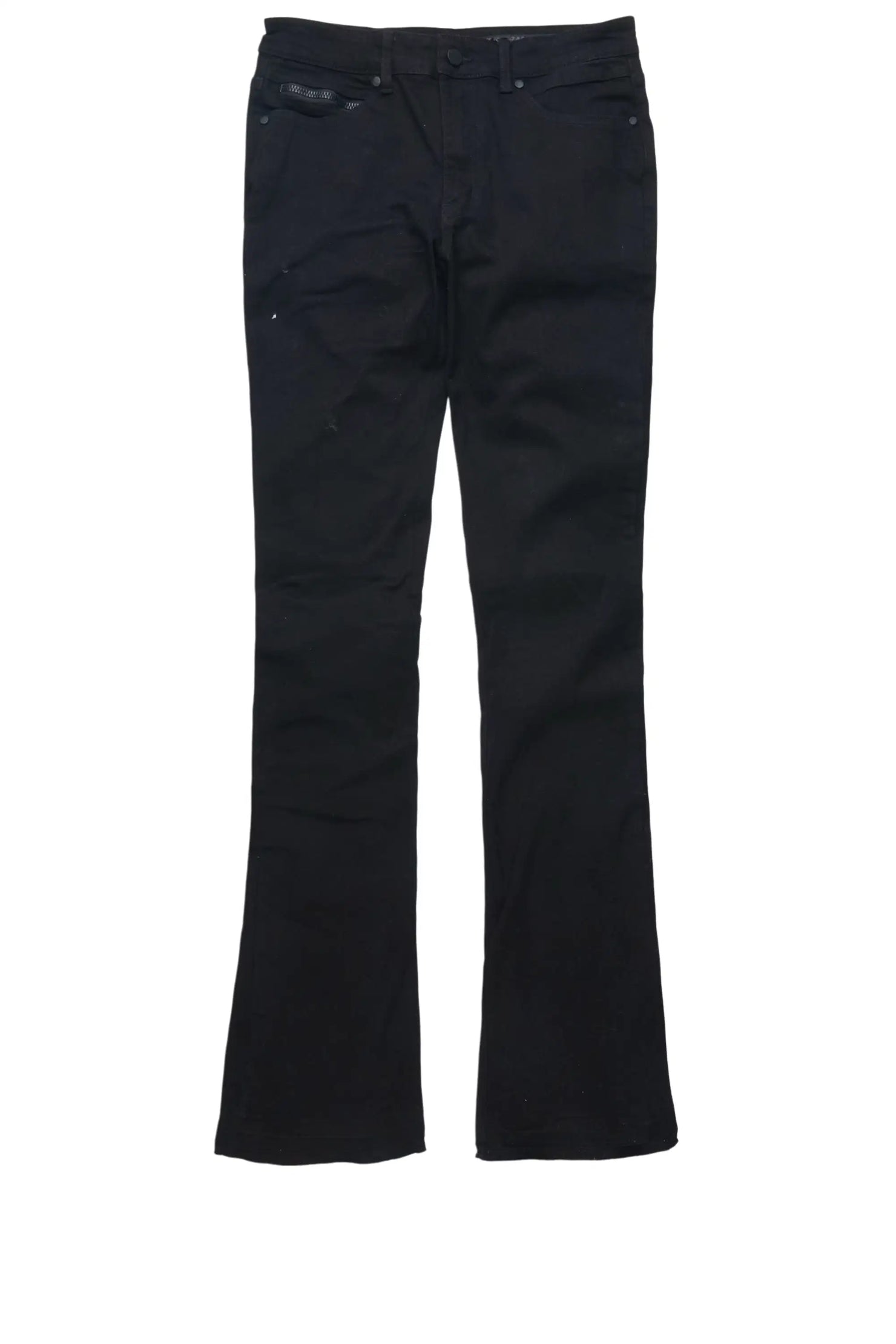 Otto Black/Multi Stacked Flare Jean