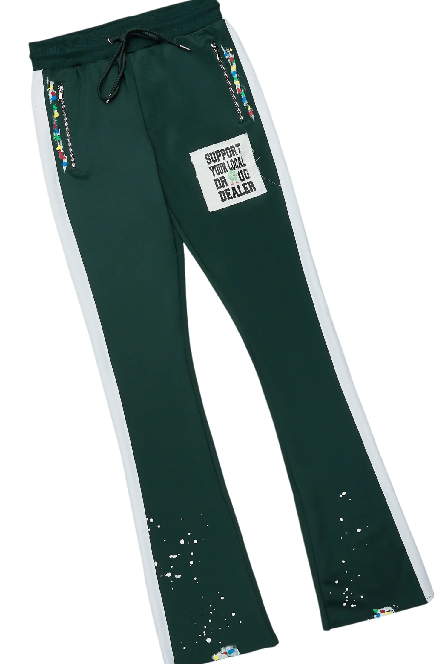 Tarl White/Green T-Shirt/Stacked Flare Track Set