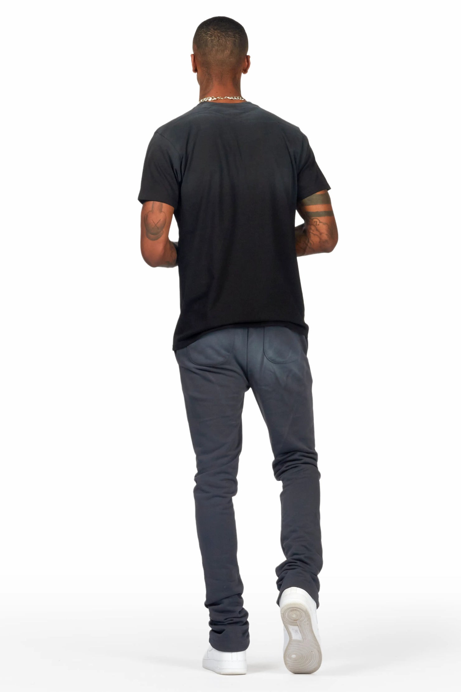 Waho Charcoal/Black T-Shirt/Stacked Flare Track Set