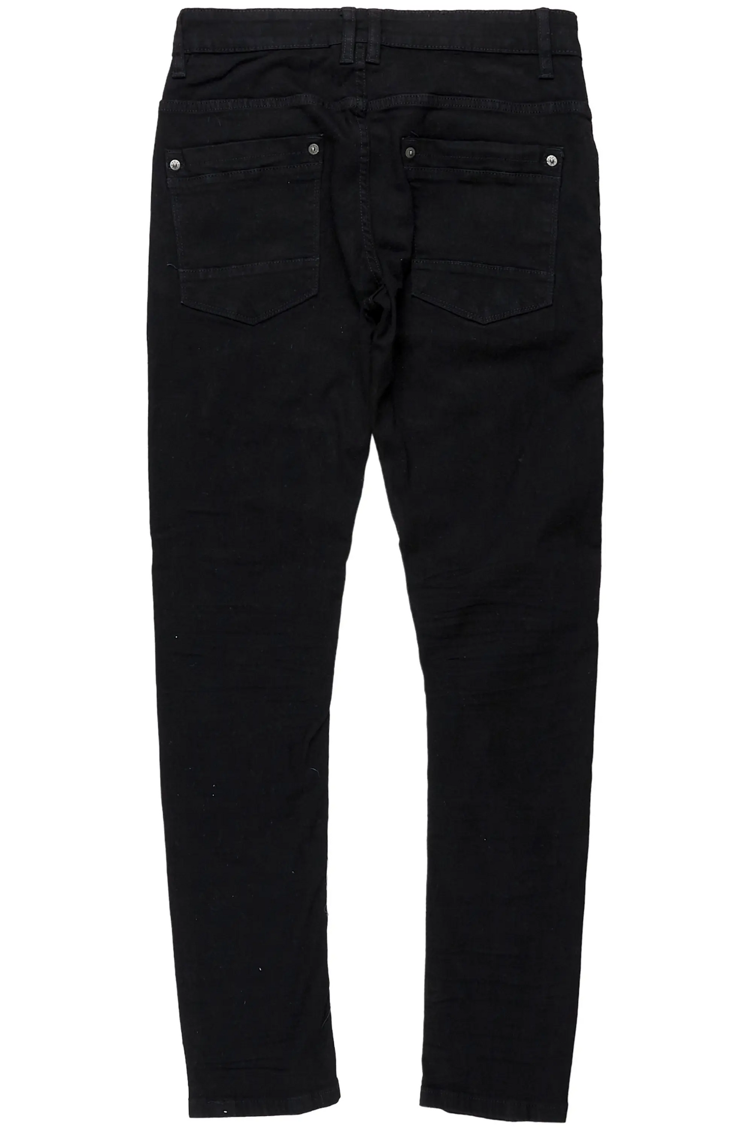Gaines Black Ripped Slim Straight Jean