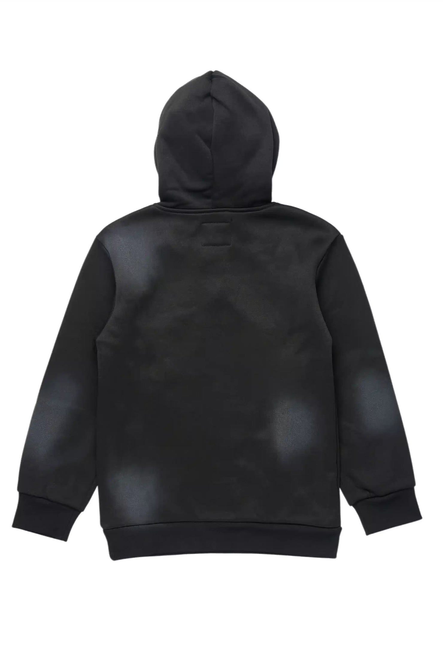 Boys Mallor Black/Red Graphic Hoodie with patch