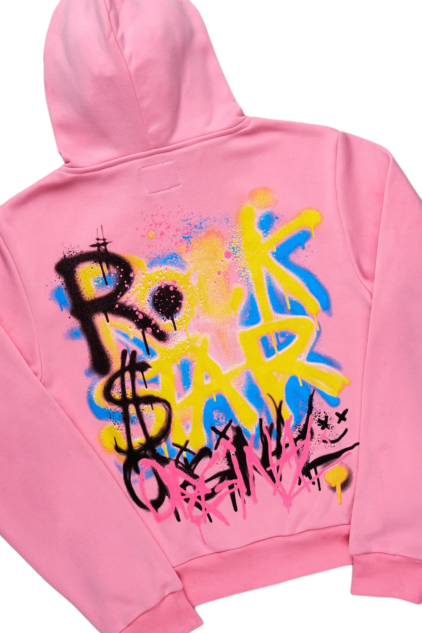 Passion Pink Zip Up Short Set