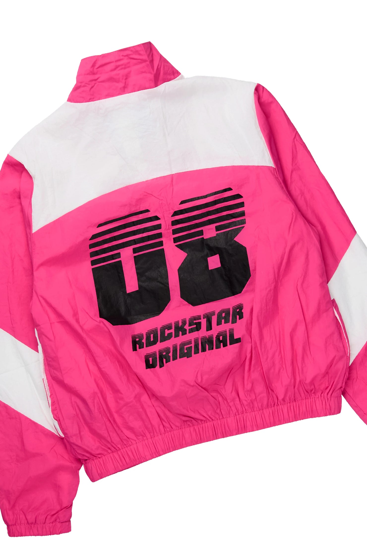 Girls Wayra Fuchsia/White Windbreaker Jacket Track Set