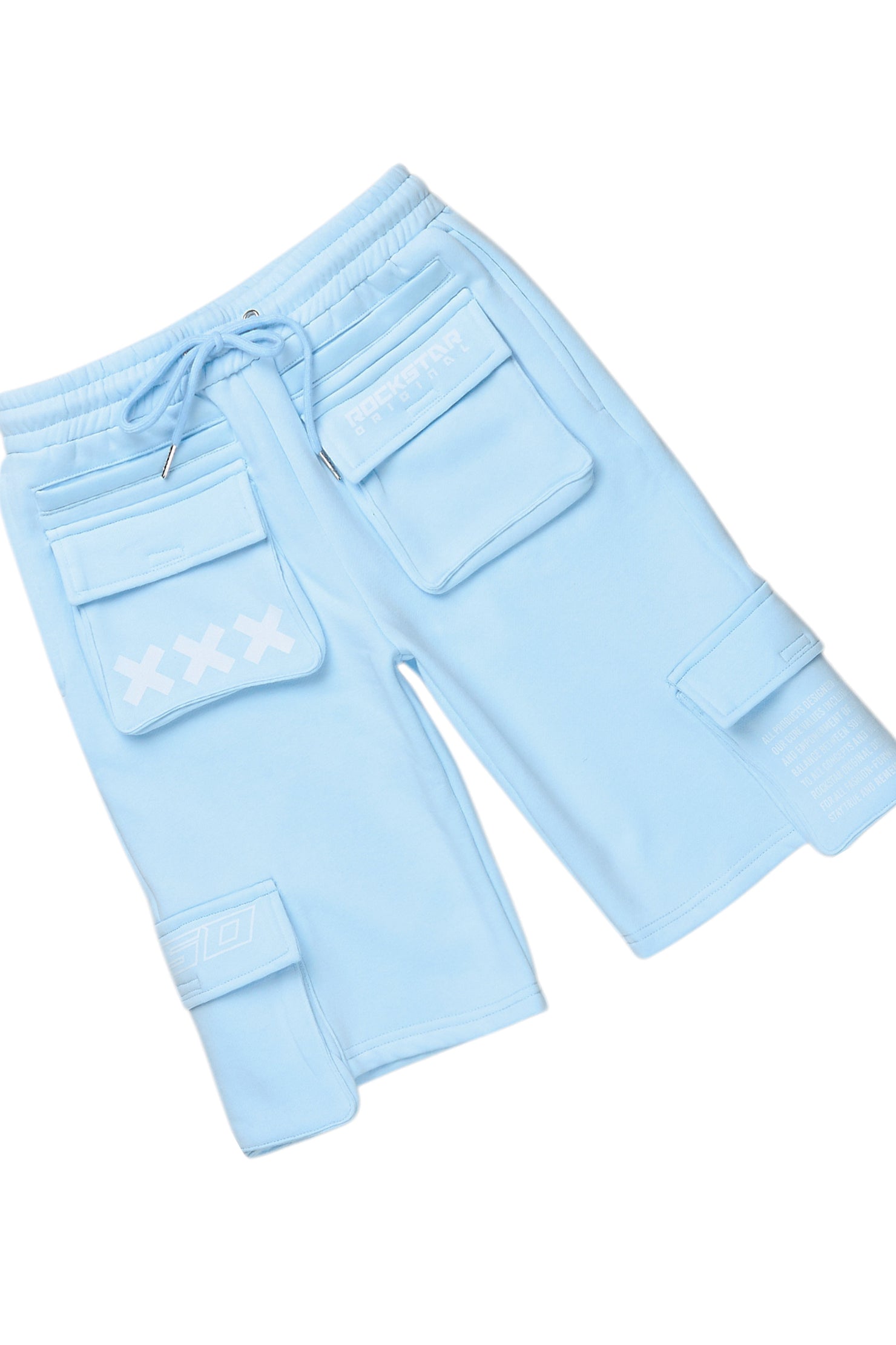 Boys Jash Baby Blue/White Short Set