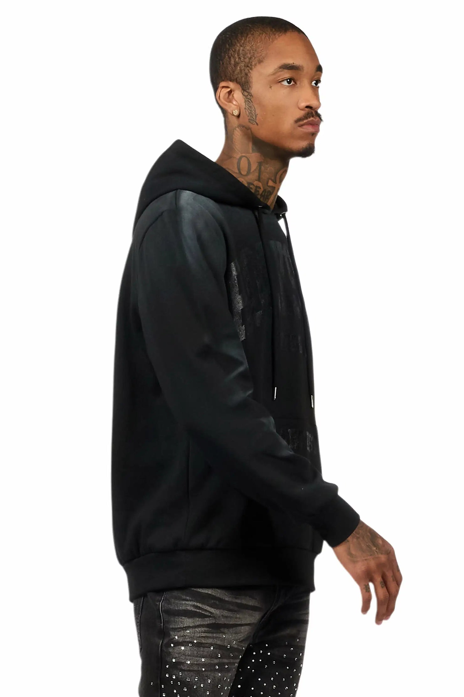 Nelly 2.0 Black Graphic Hoodie