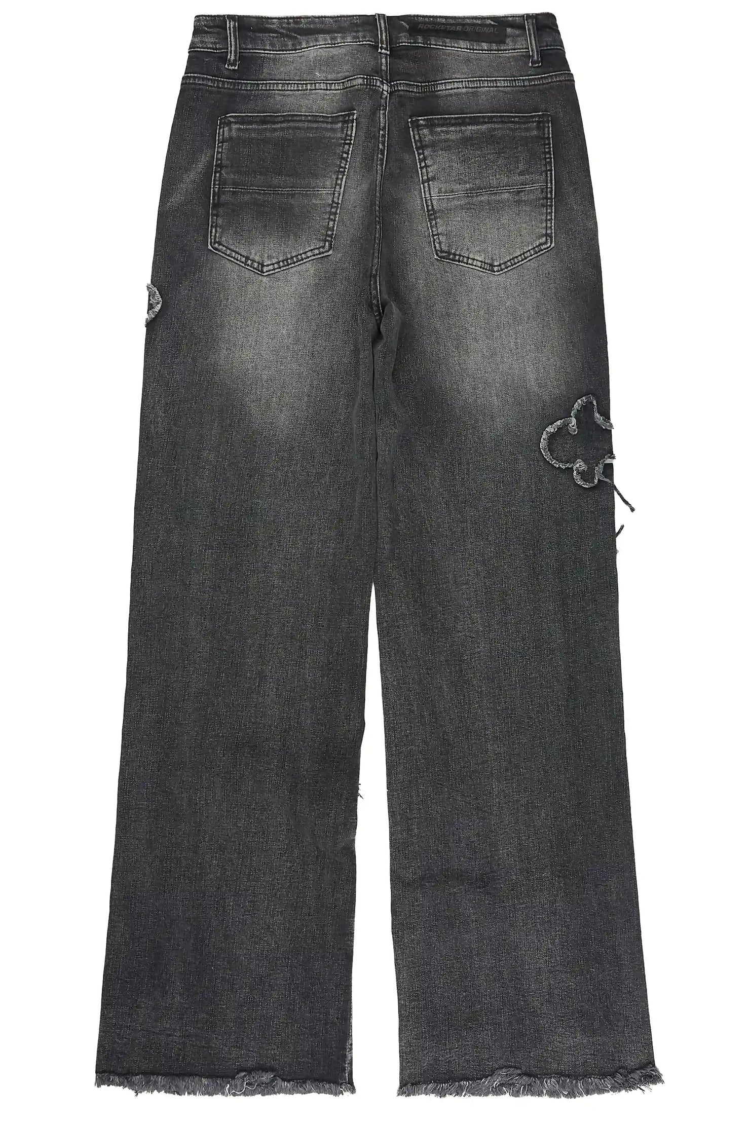 Krose Black Baggy Fit Jean