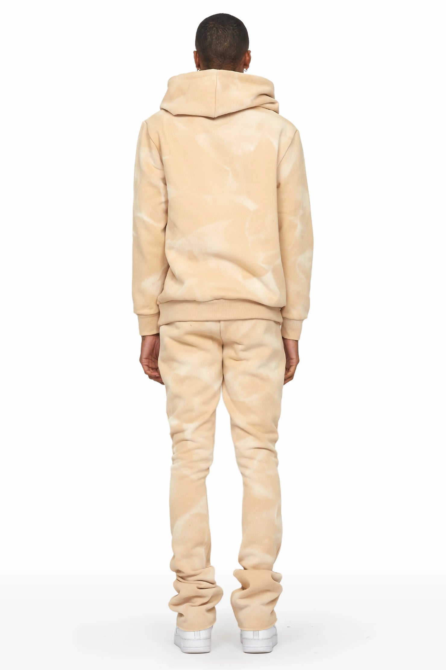 Nelly Tan Hoodie Stacked Flare Track Set