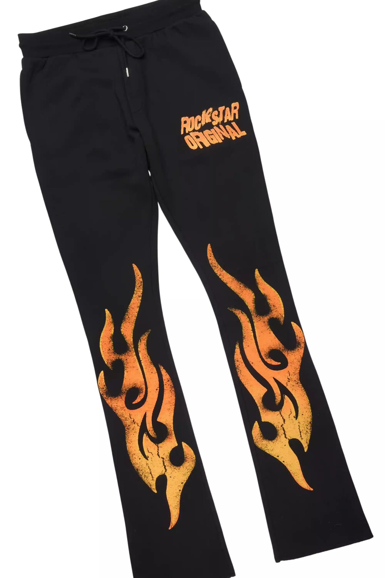 Zo Black Hoodie/Stacked Pant Track Set