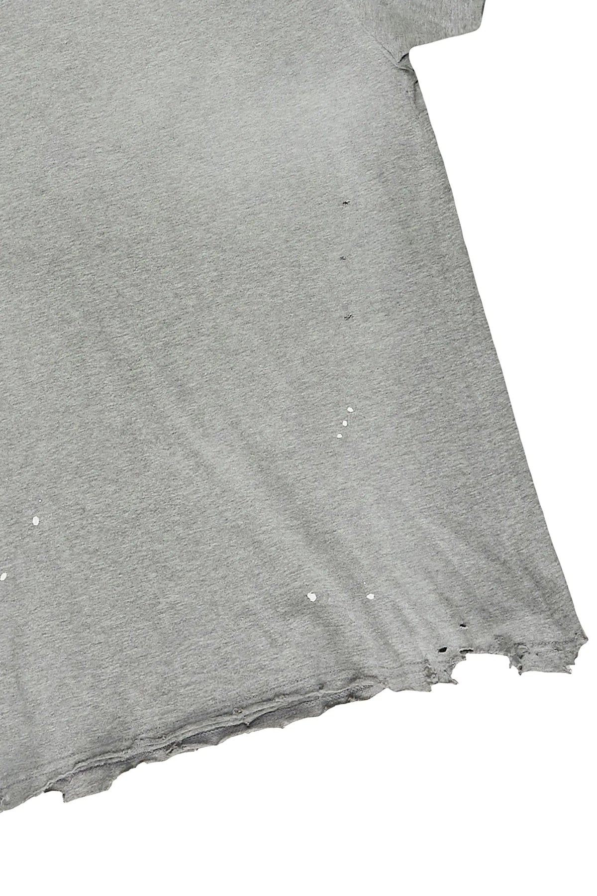 Abee Heather Grey Distressed T-Shirt