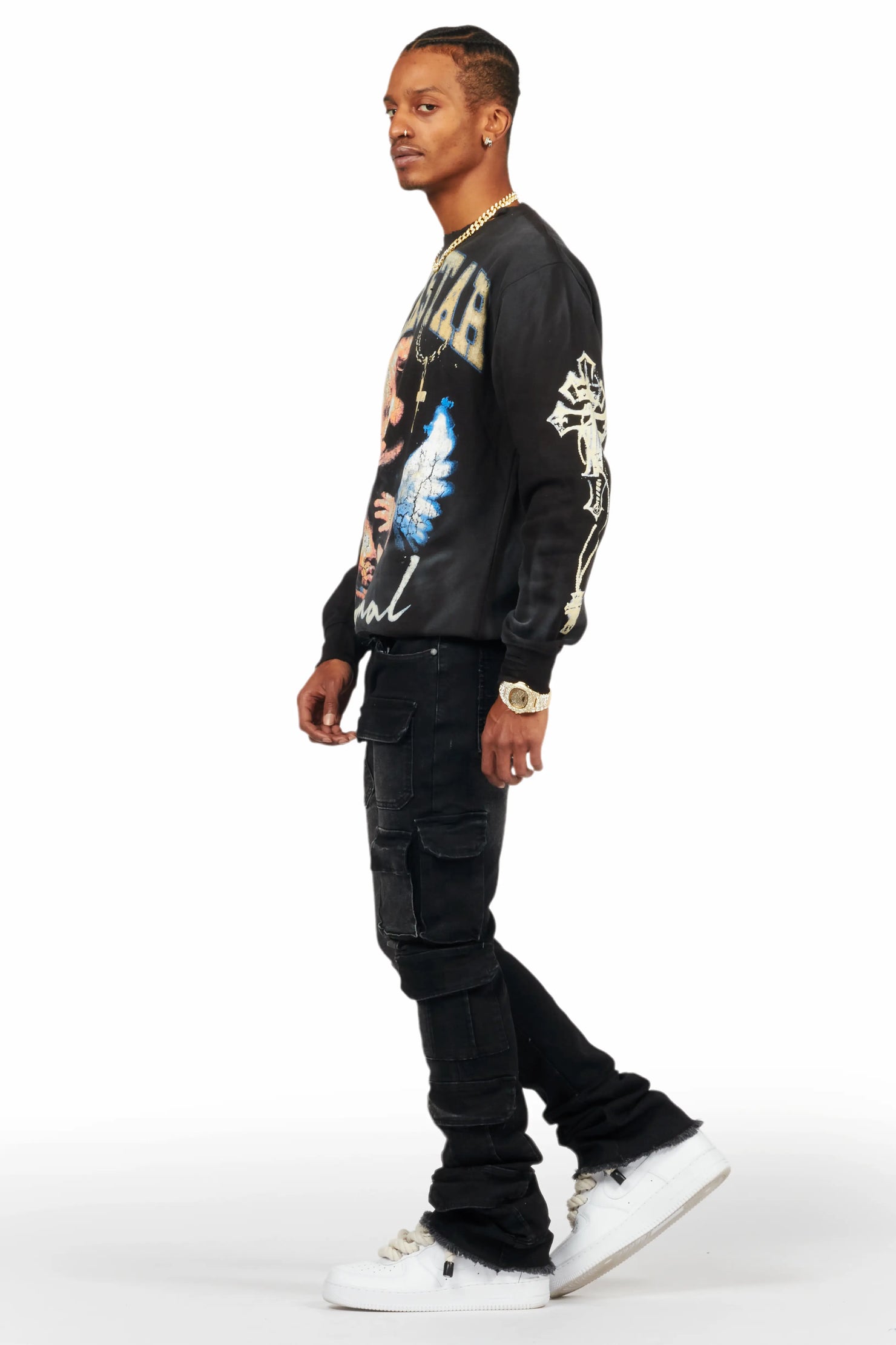 Deiter Black Graphic Crewneck