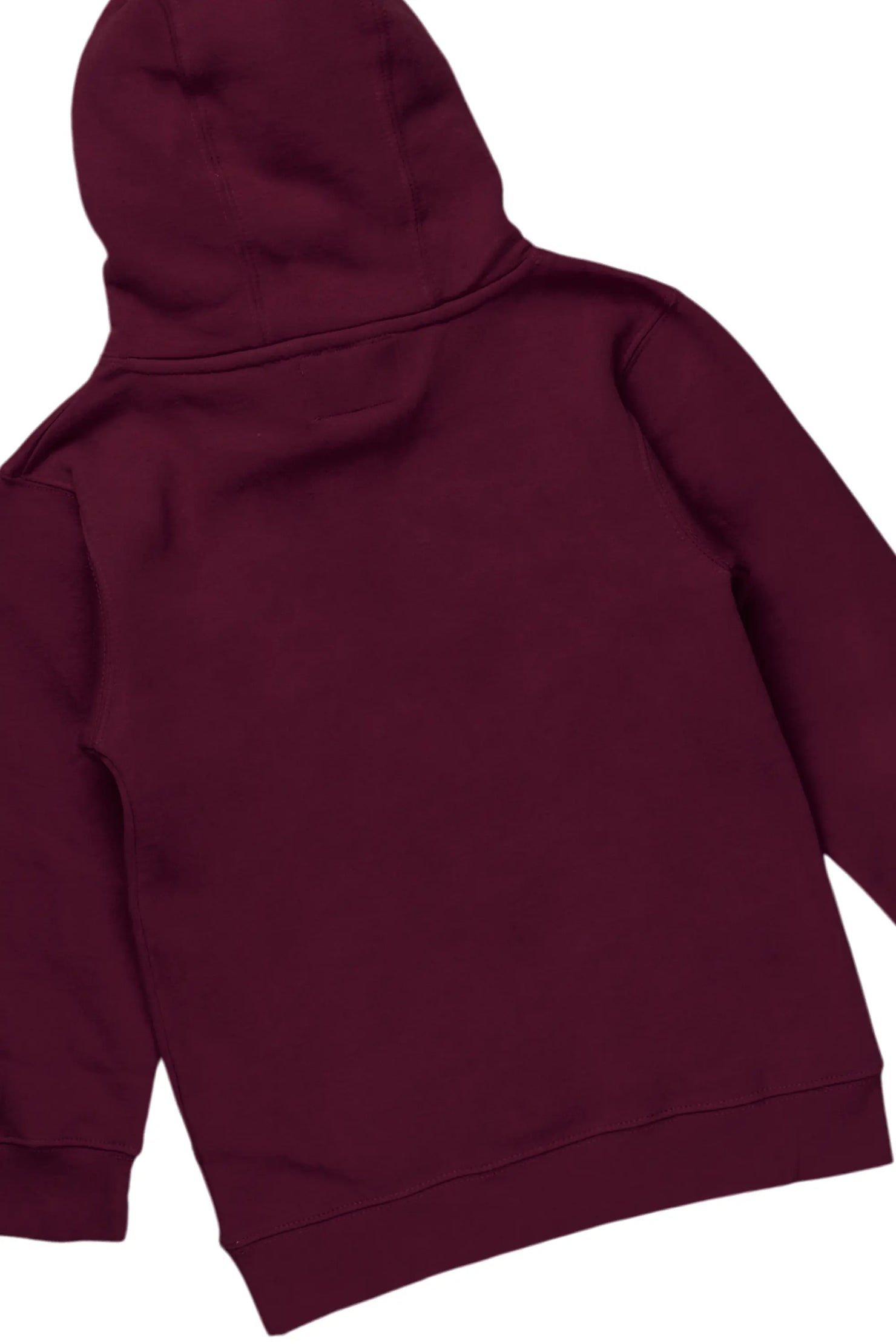 Girls Kaite Maroon Hoodie/Stacked Flare Jean Set