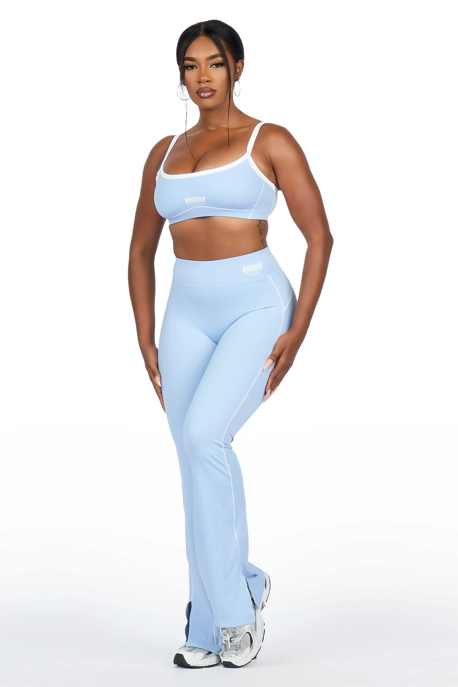 Keilana Blue Active Flare Pant Set