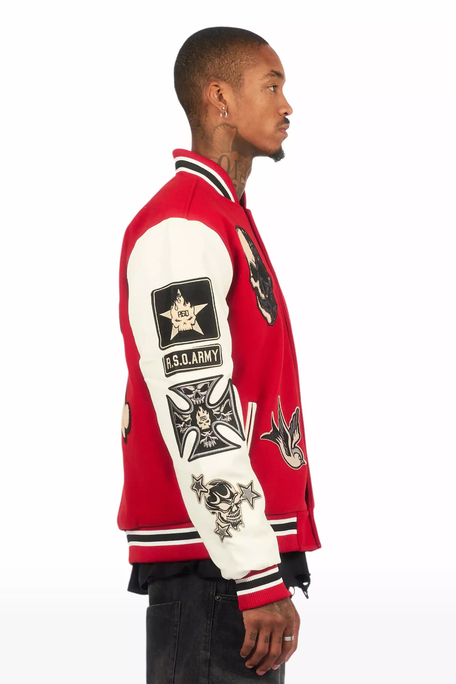 Vidar Red Varsity Jacket