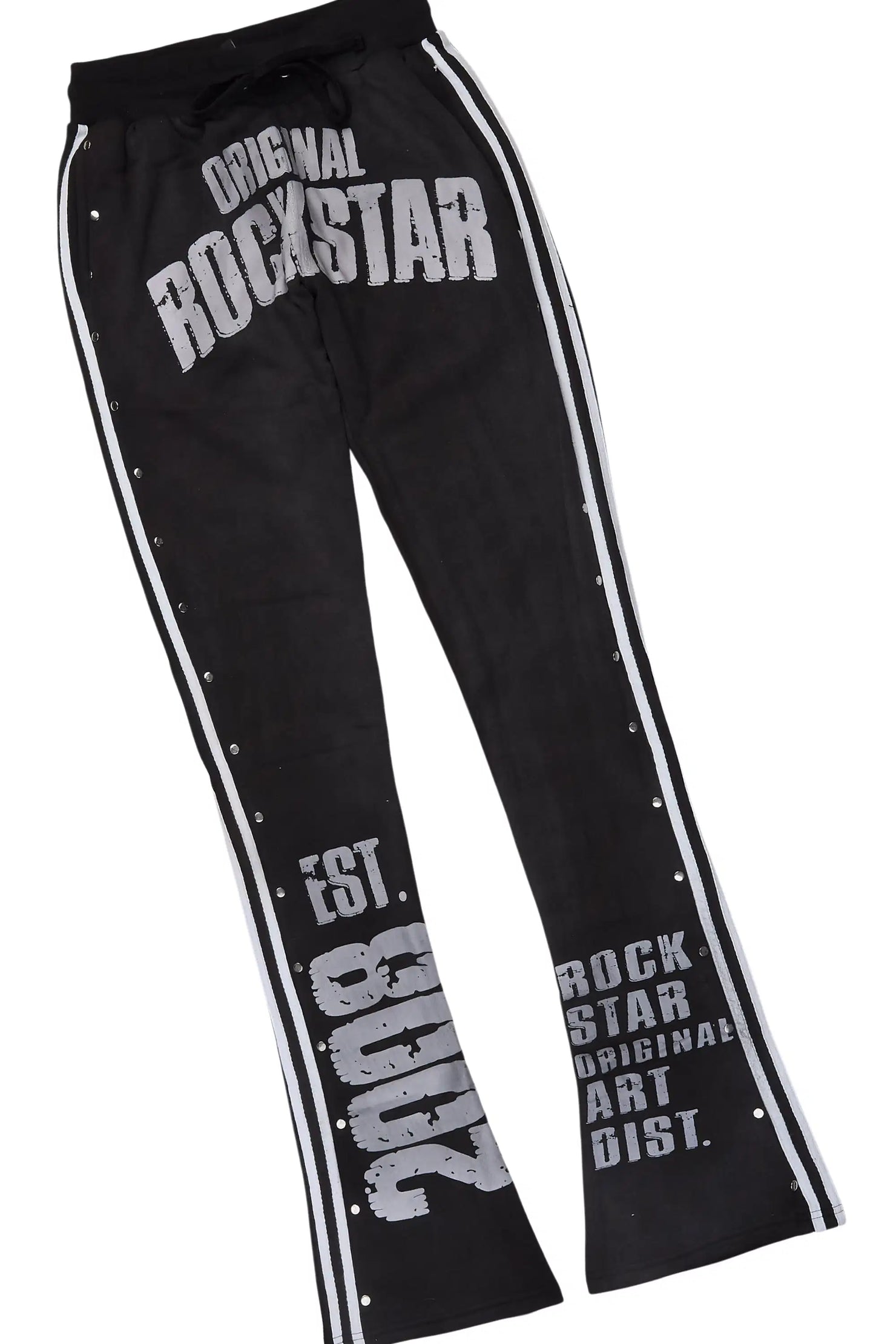 Dontrella Black Rhinestone Zip Up Stacked Trackset