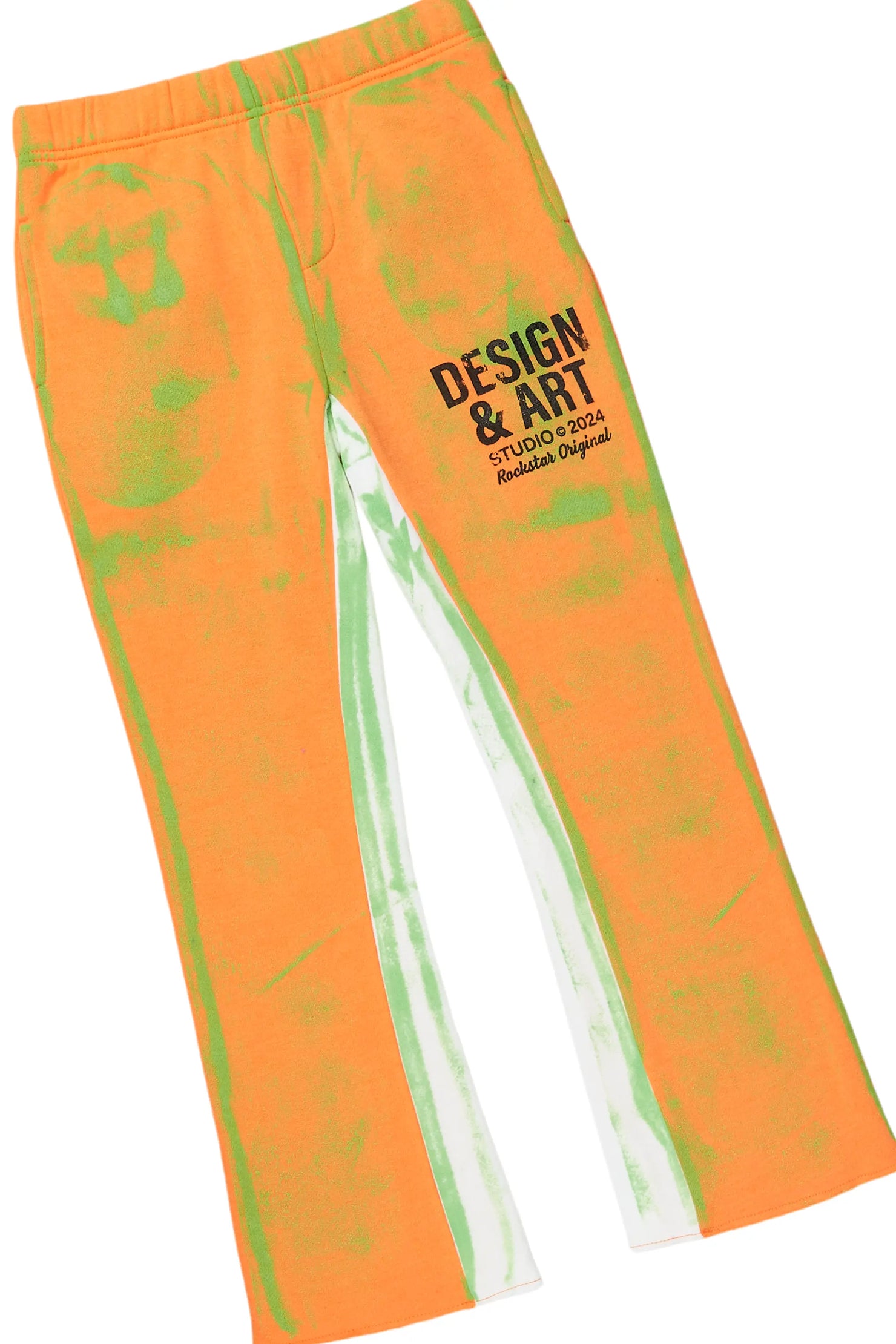 Boys Rue Orange Baggy Fit Pant Set