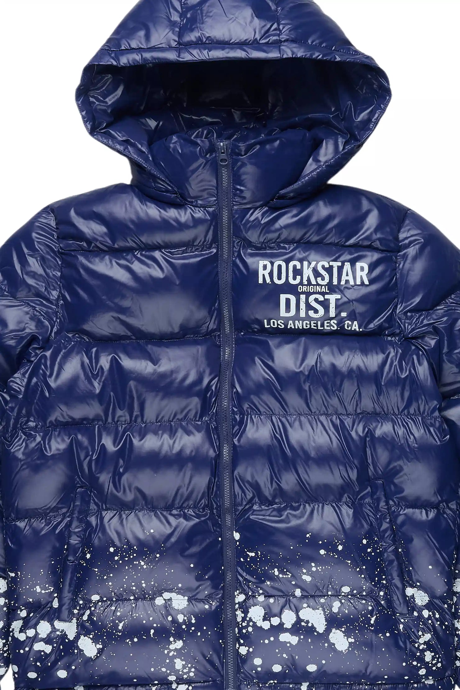 Raffer Navy Heavy Puffer Jacket