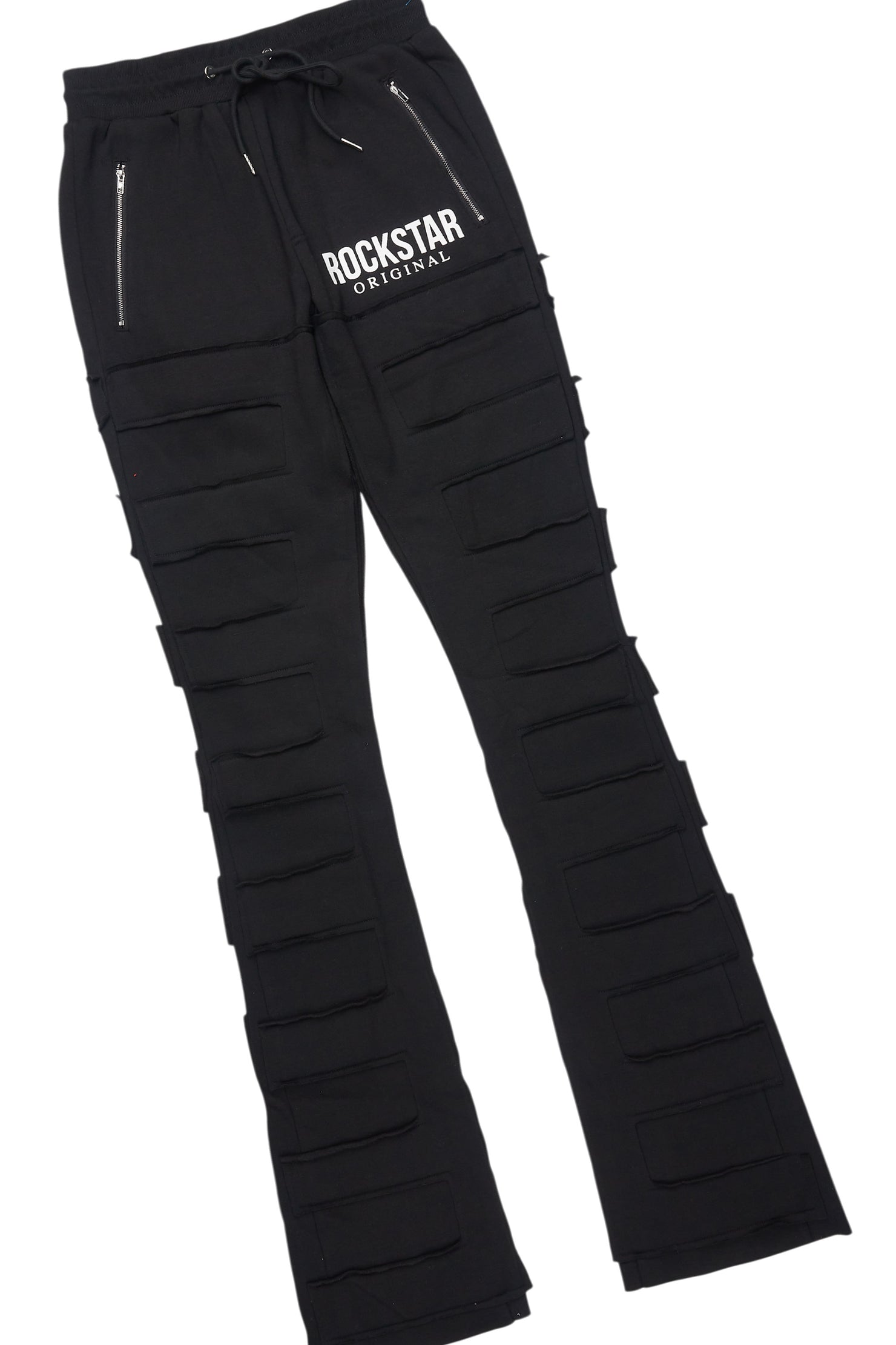 Emilio Black T-Shirt/Stacked Flare Track Set