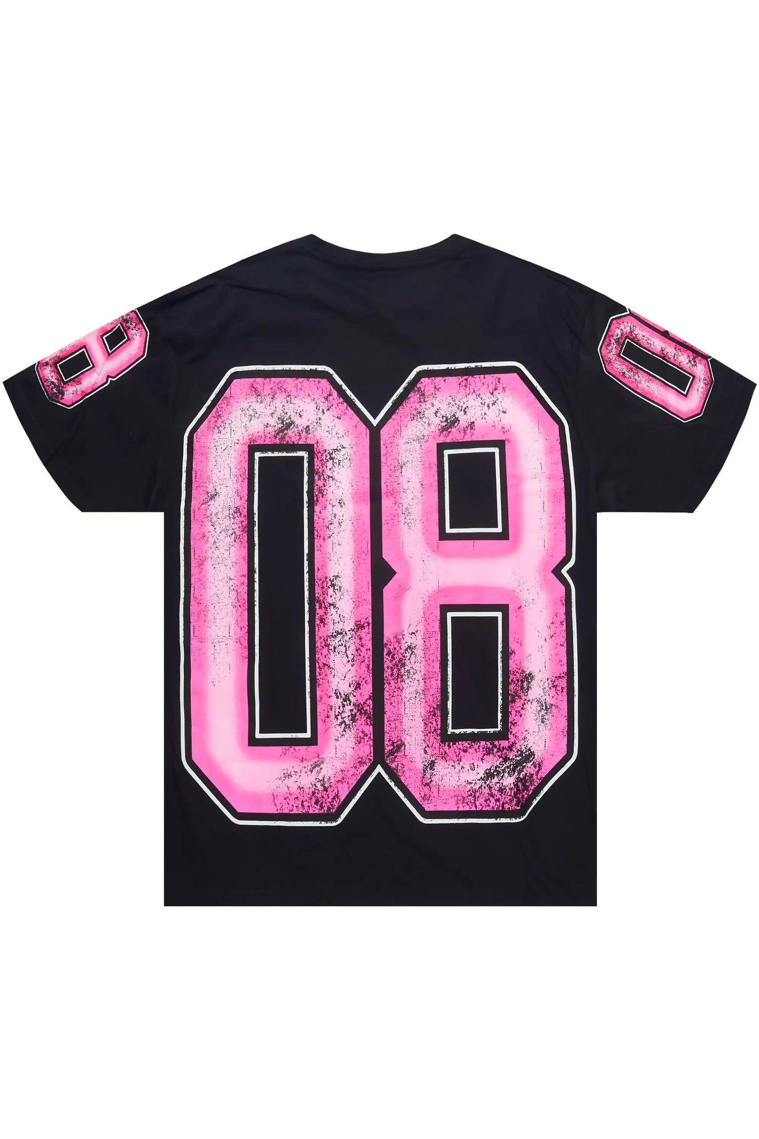 Fields 2.0 Black/Pink Oversized Graphic T-Shirt