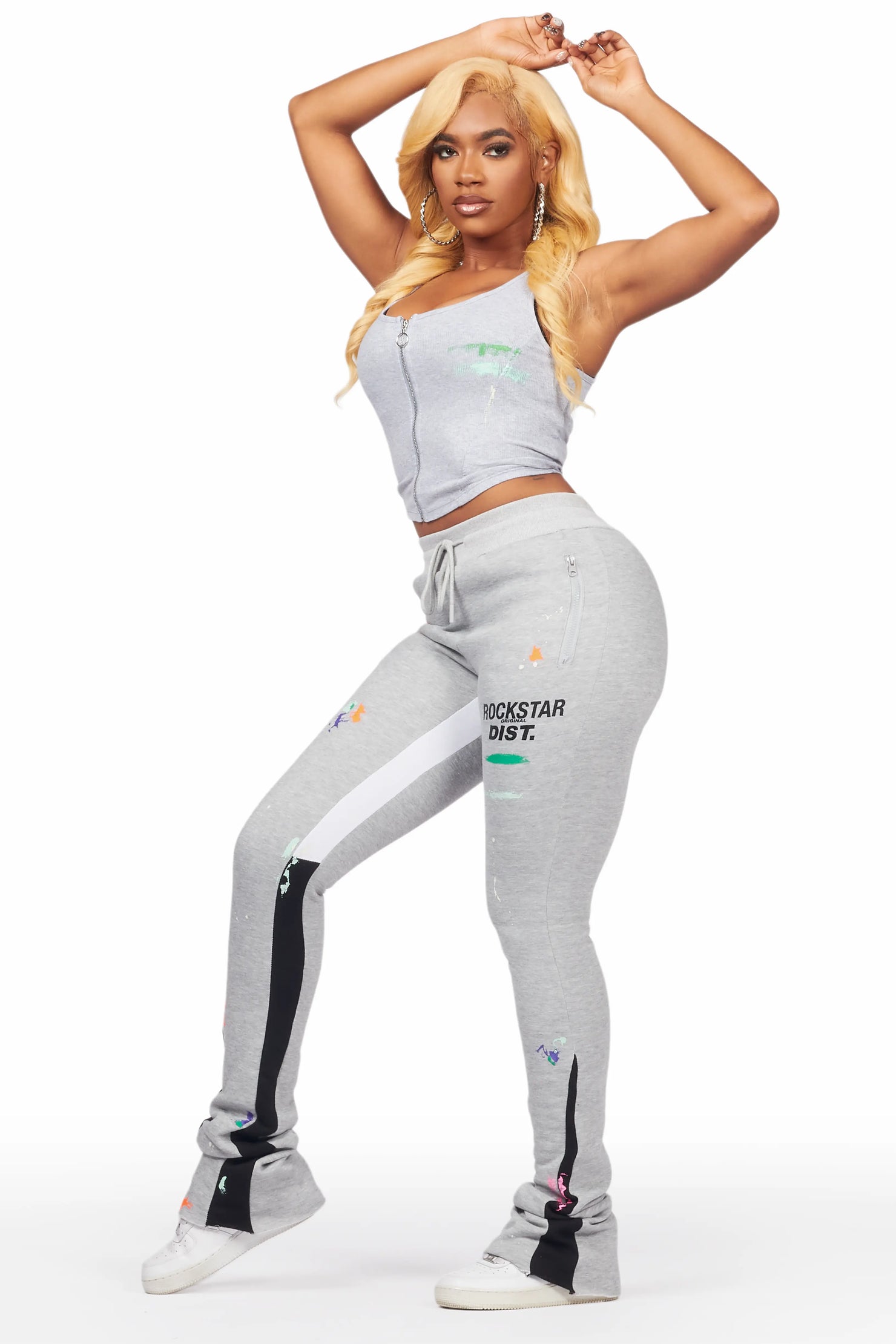 Brandee Grey Corset Super Stacked Trackset