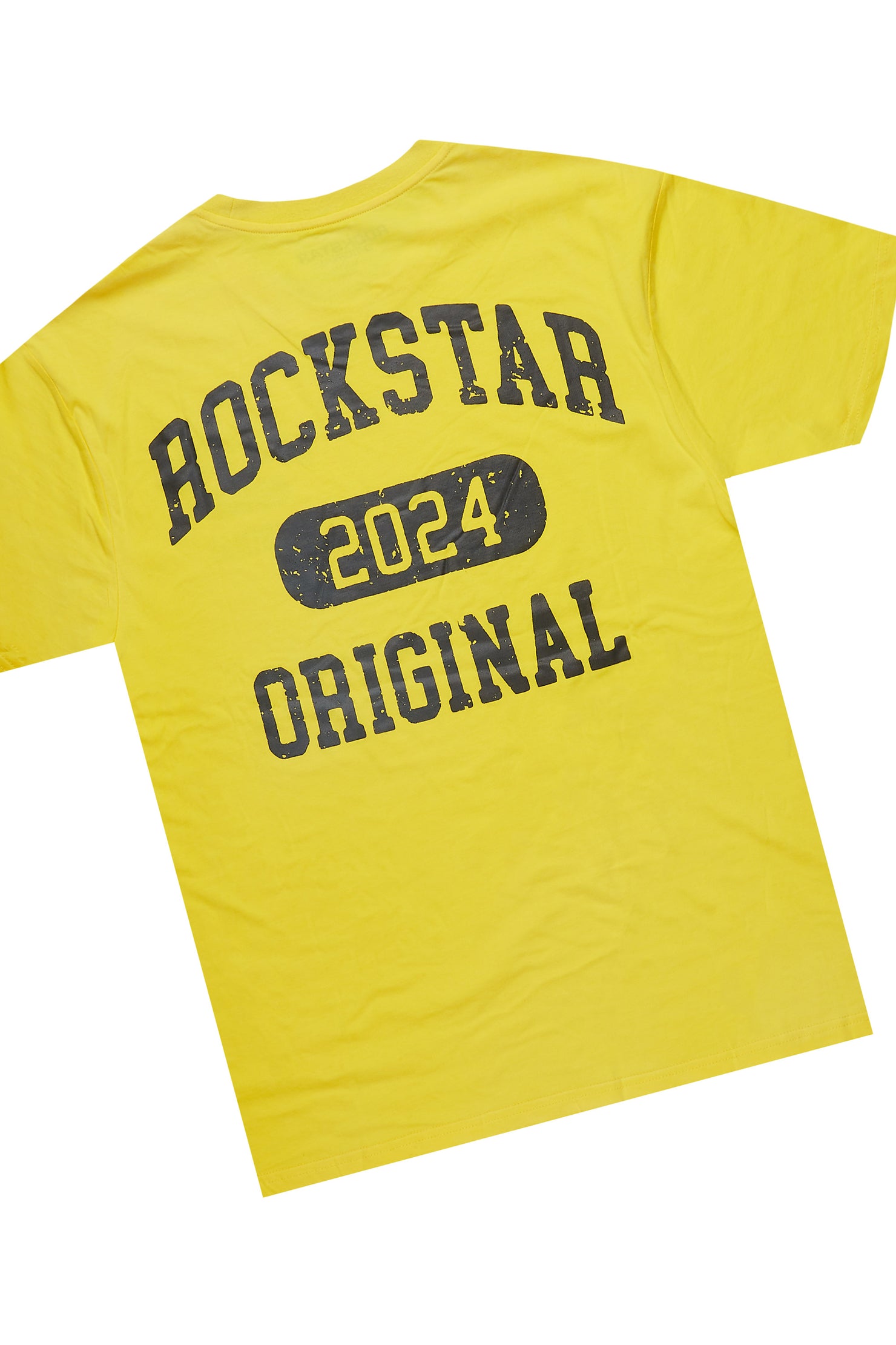 Lionela Yellow T-Shirt Snap Short Set