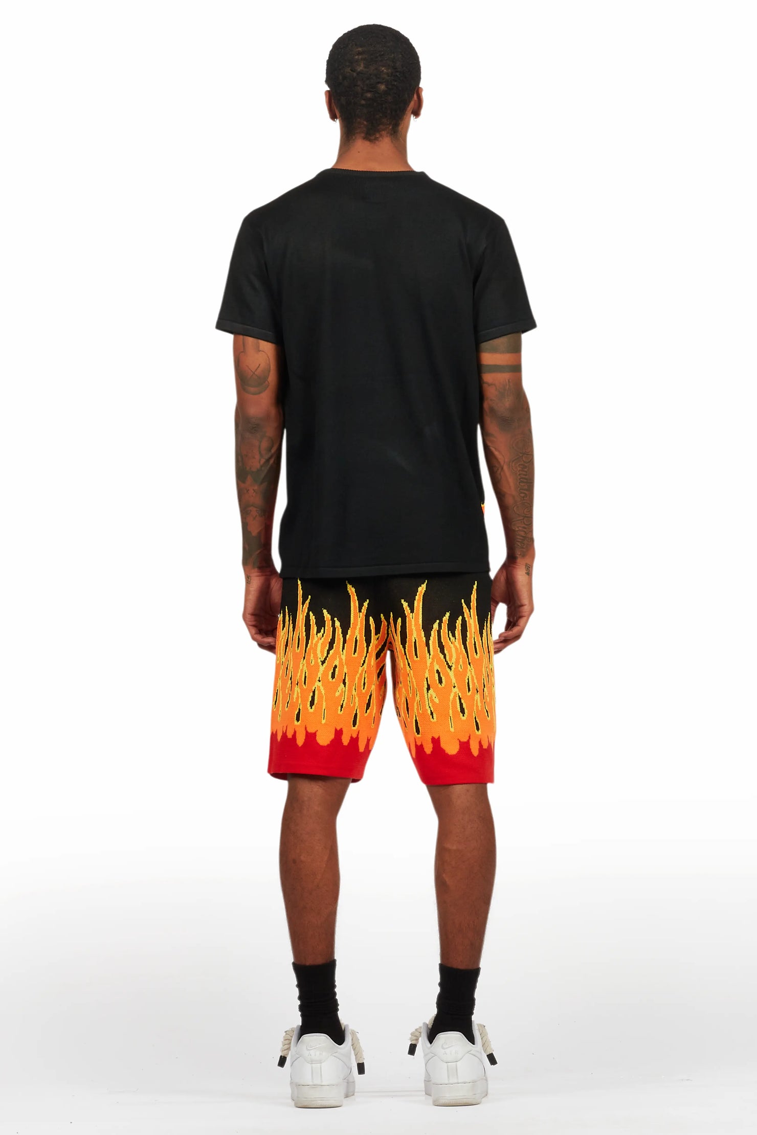 Roeland Black Flame Short Set