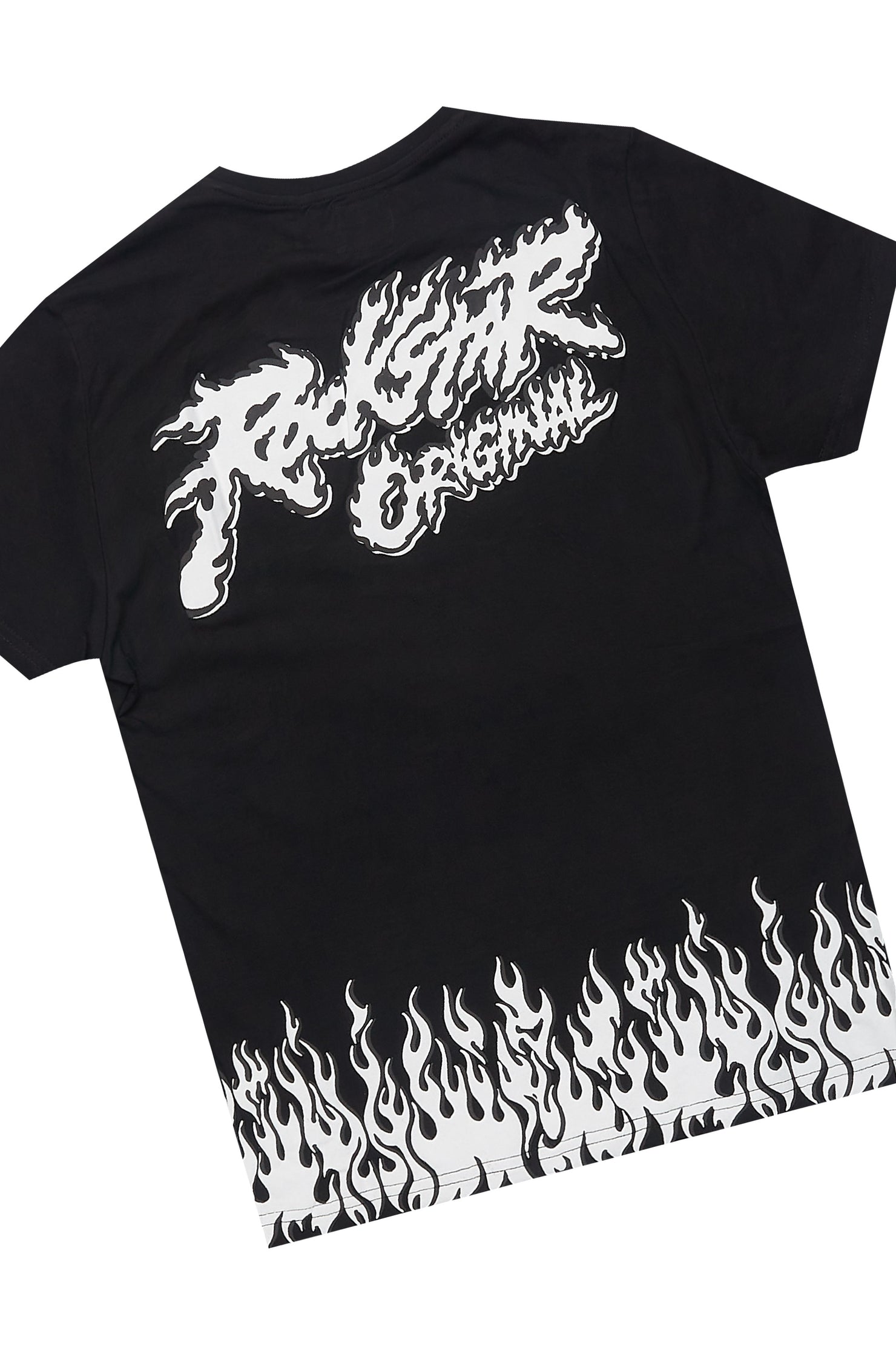 Boys Bubble Black T-Shirt/Short Set