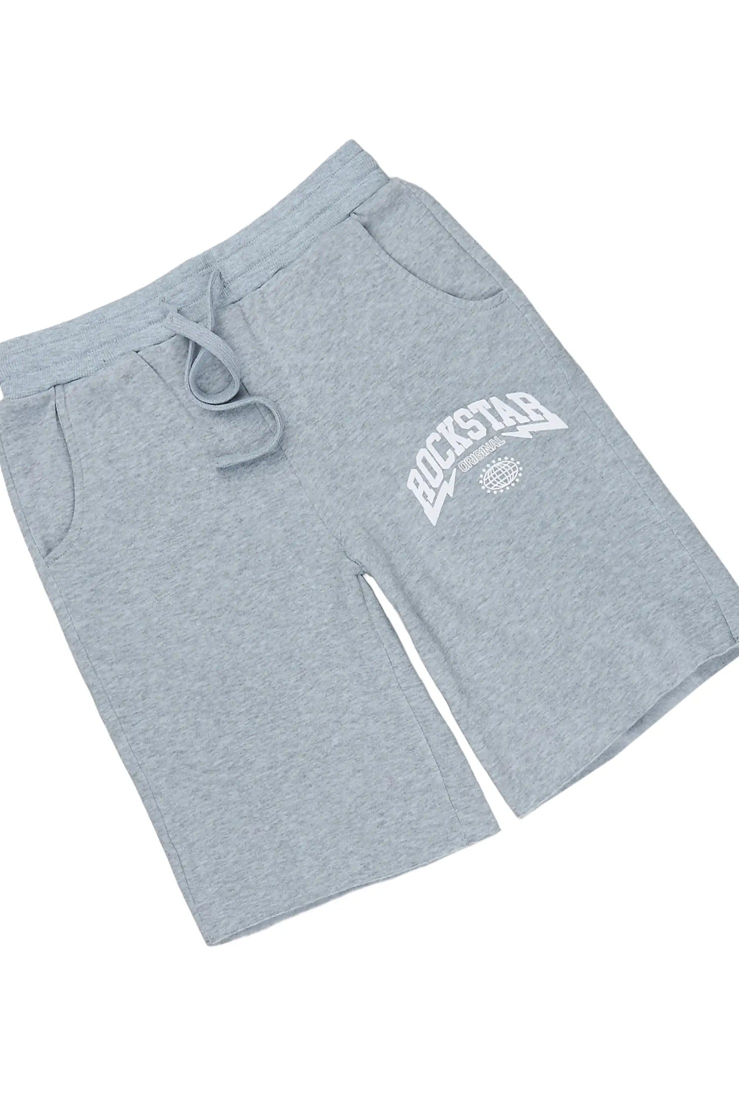 Boys Stori Grey/White T-Shirt Short Set