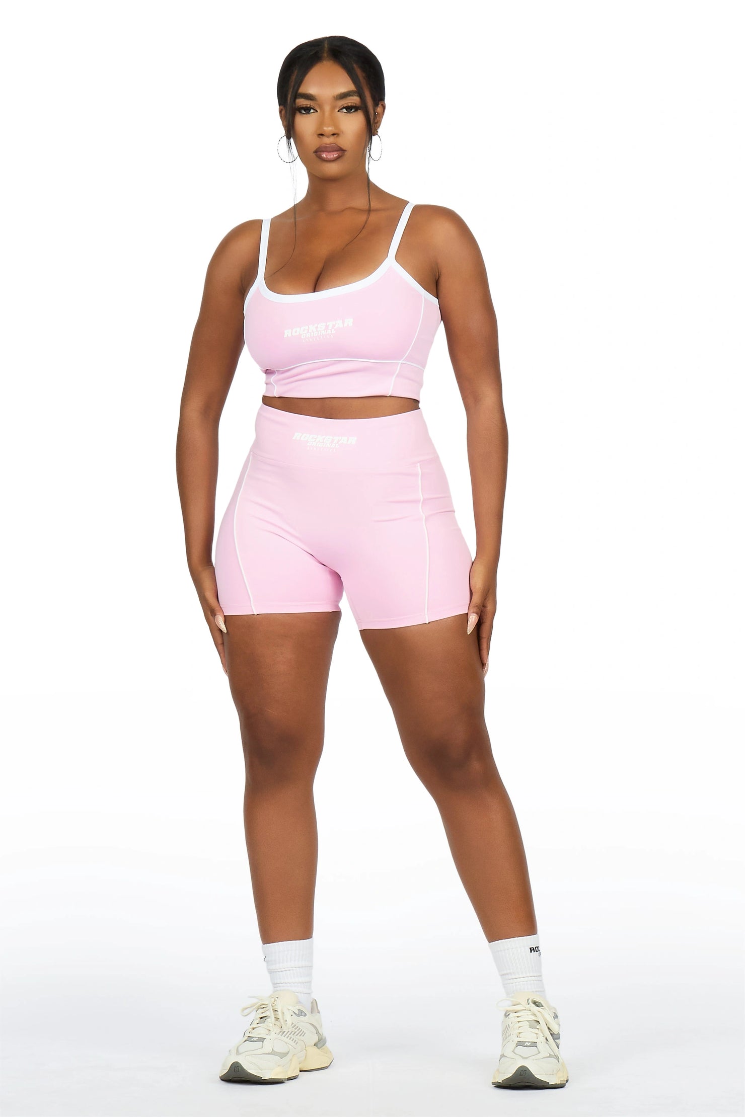 Lamiria Pink Active Bike Short Set