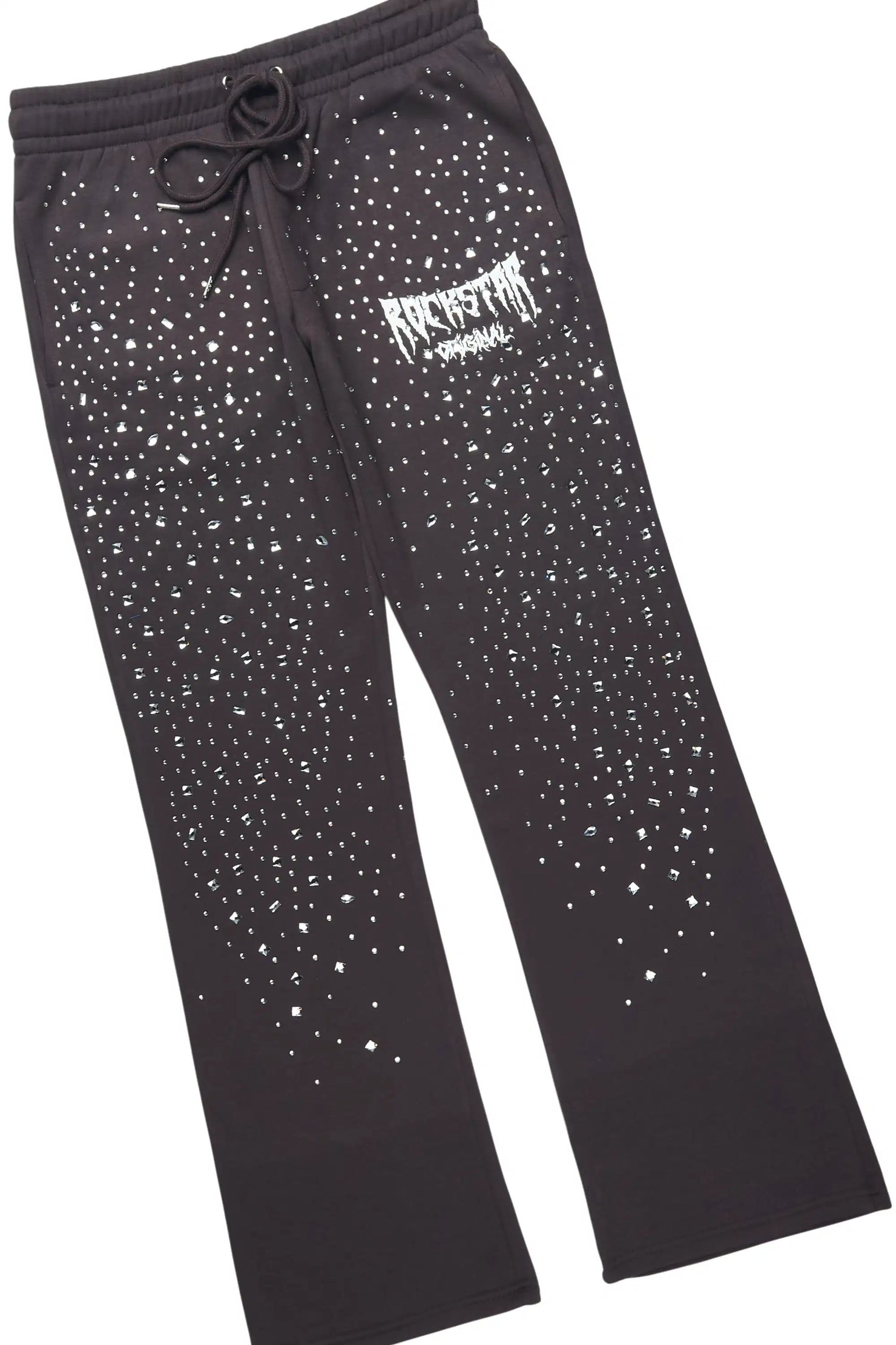 Twinkle Iron/Clear Rhinestone Hoodie Relaxed Track Set