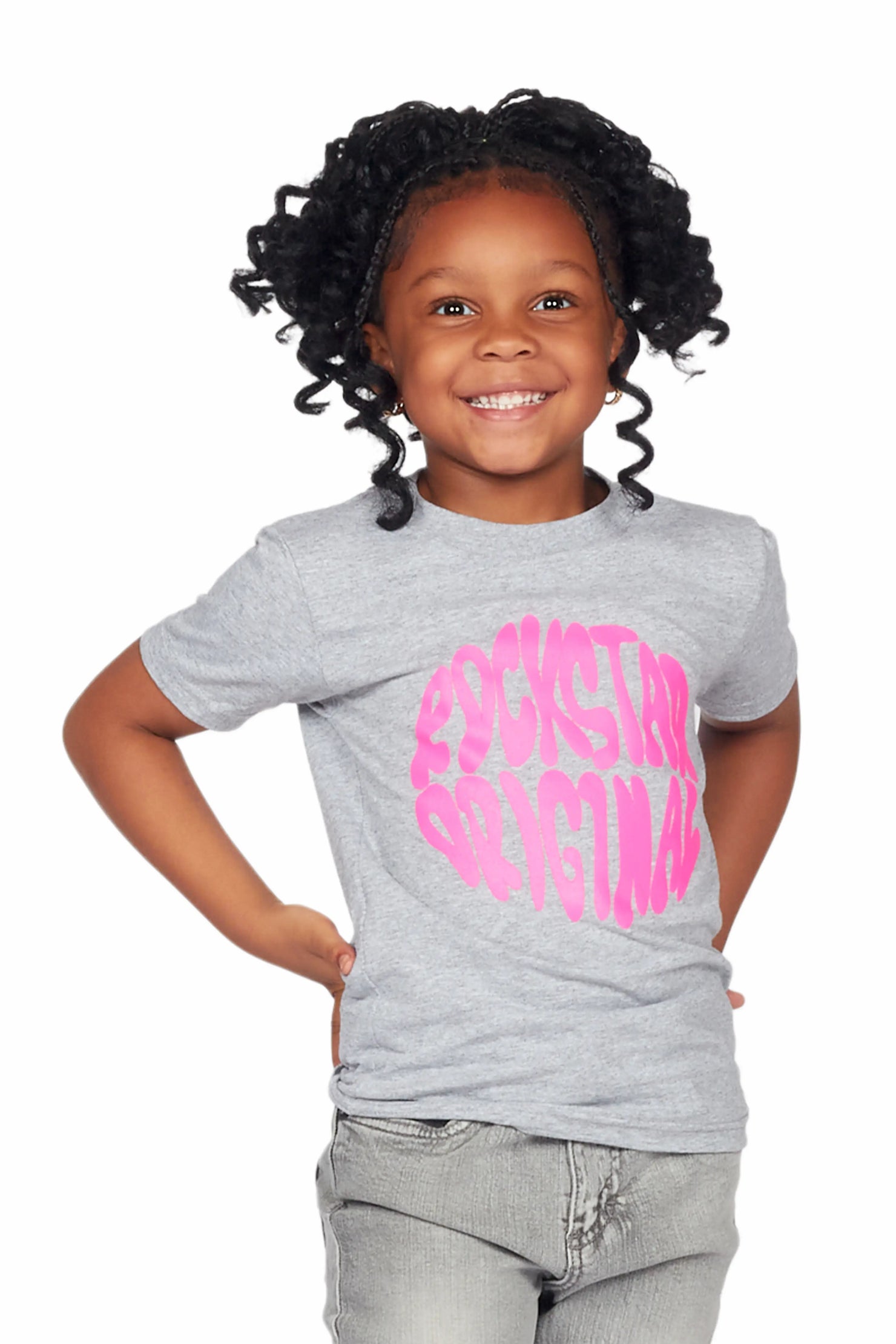Girls Beena Grey Graphic T-Shirt