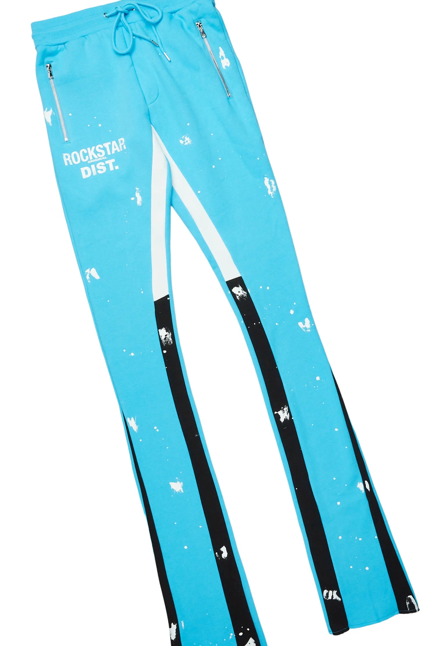 Raffer Blue Hoodie/Super Stacked Flare Pant Set