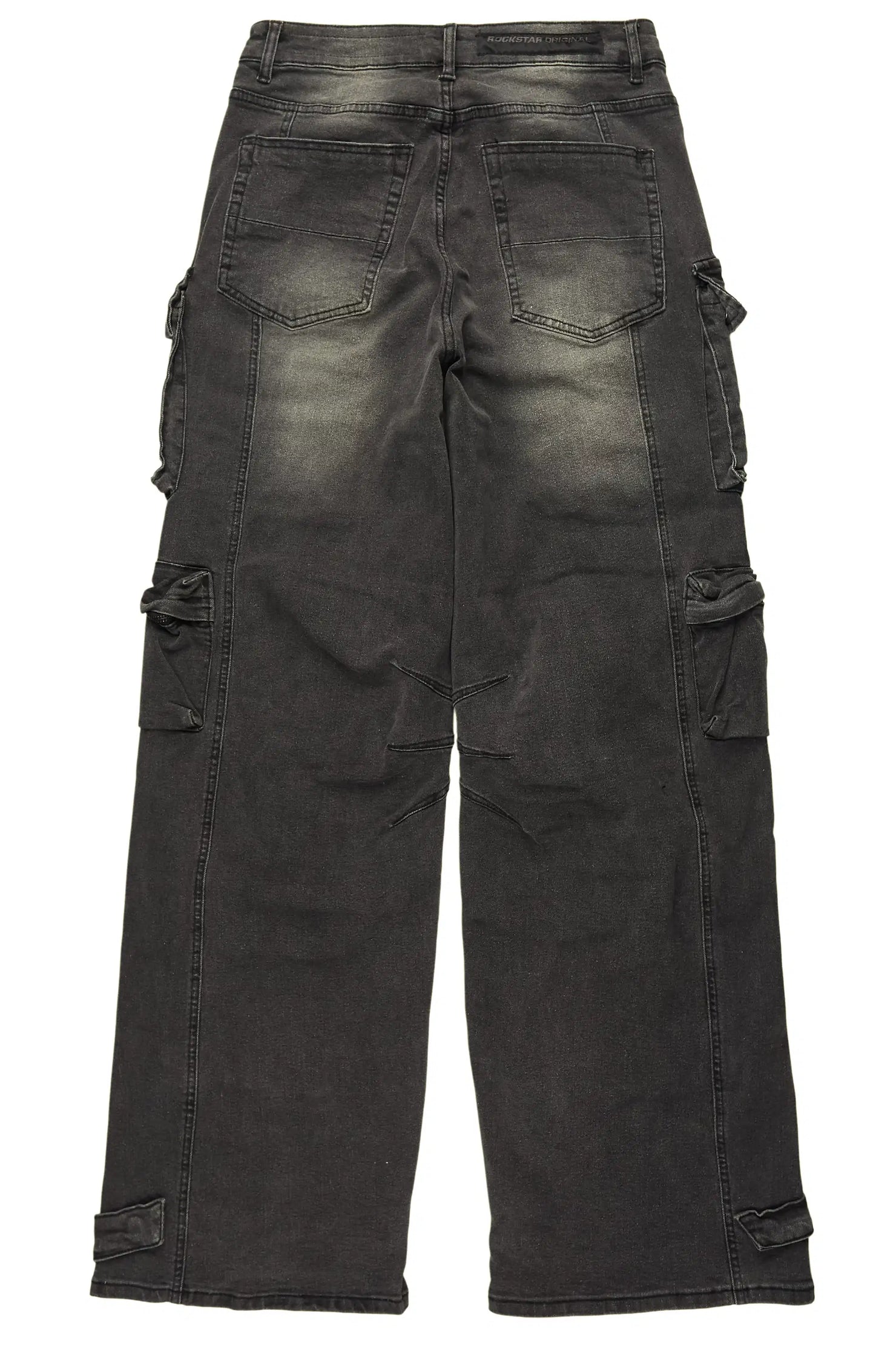 Mahesh Dark Grey Baggy Cargo Jean