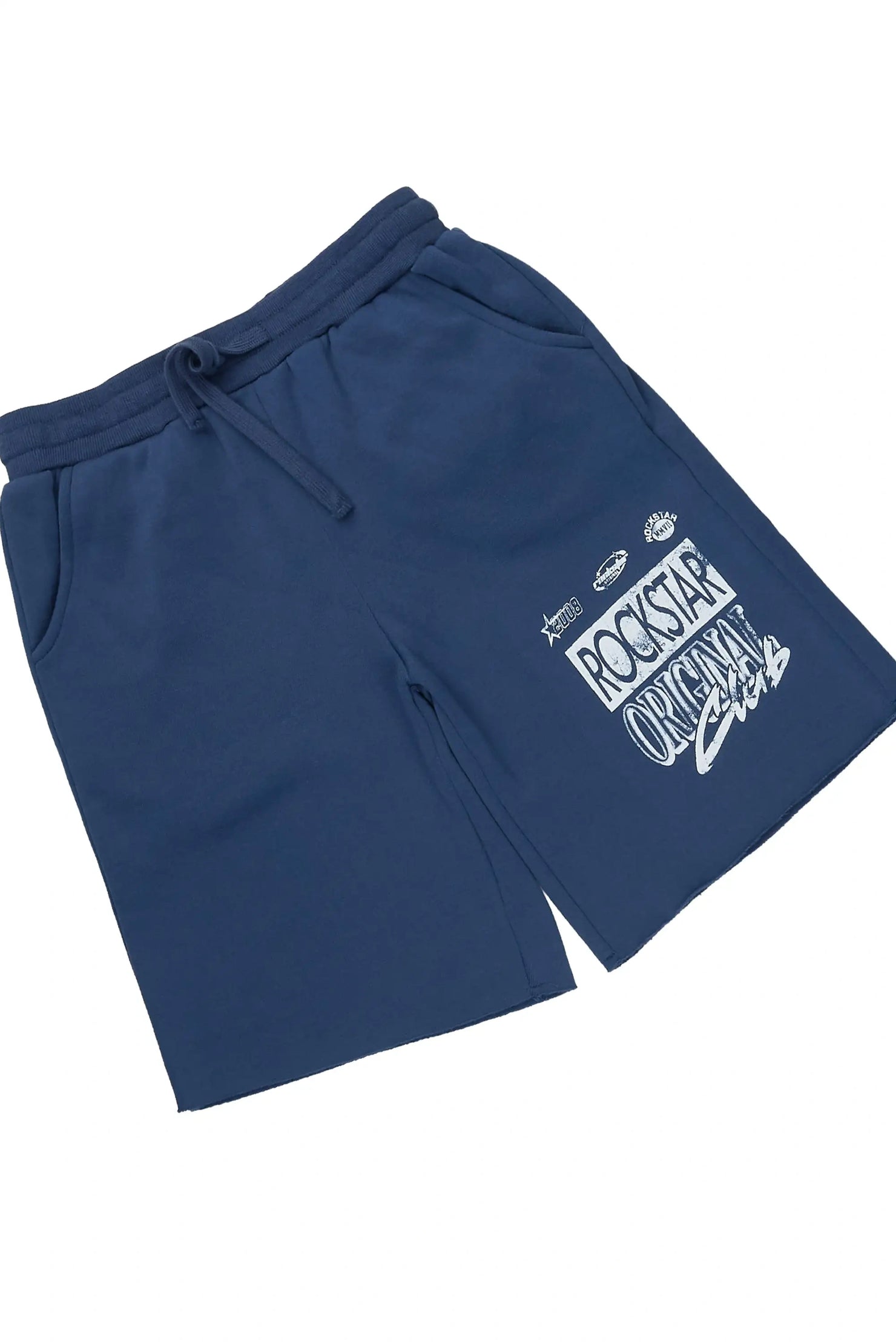 Boys Rylok White/Navy T-Shirt Short Set