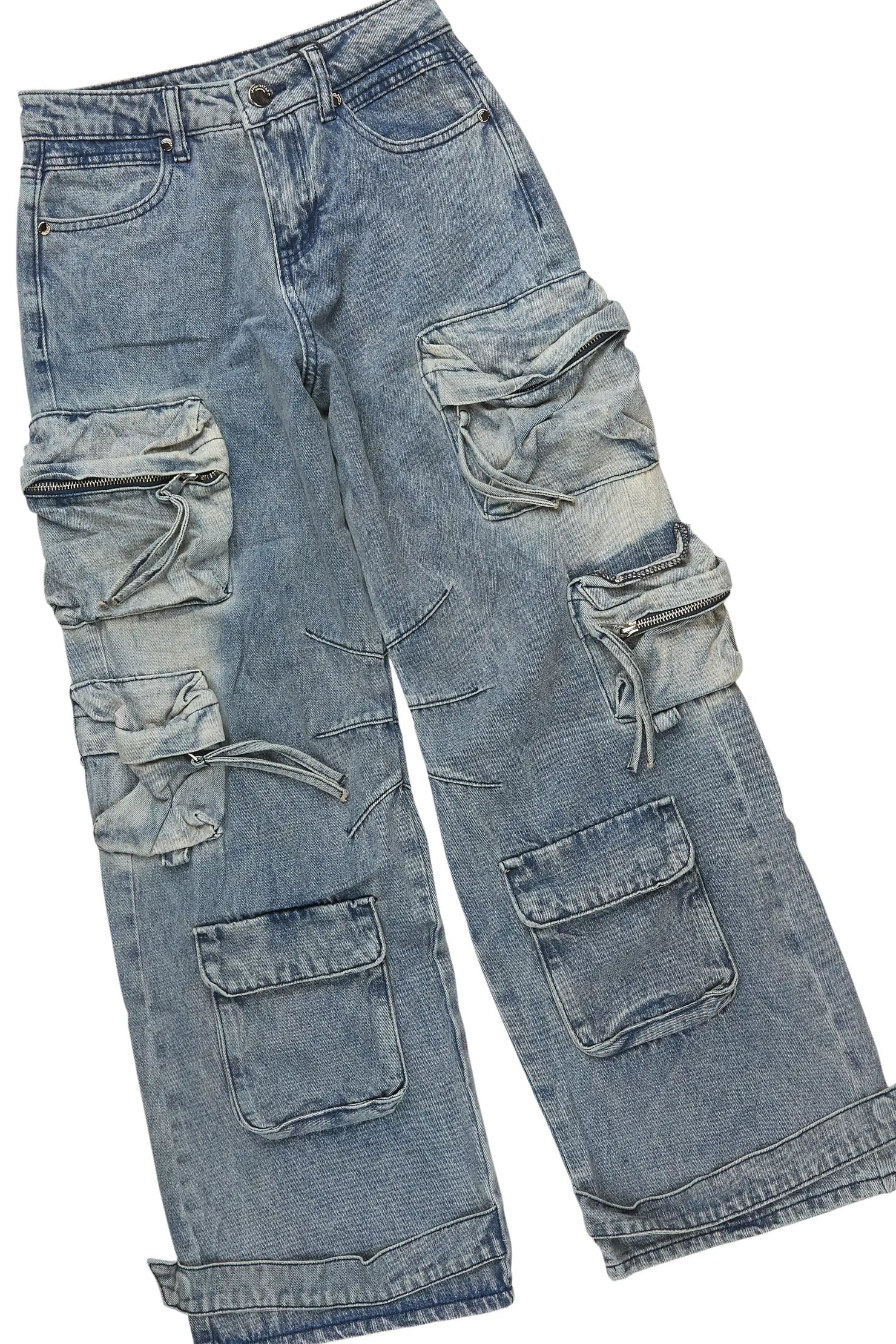 Boys Boaz Heather Grey Hoodie/Baggy Jean Set