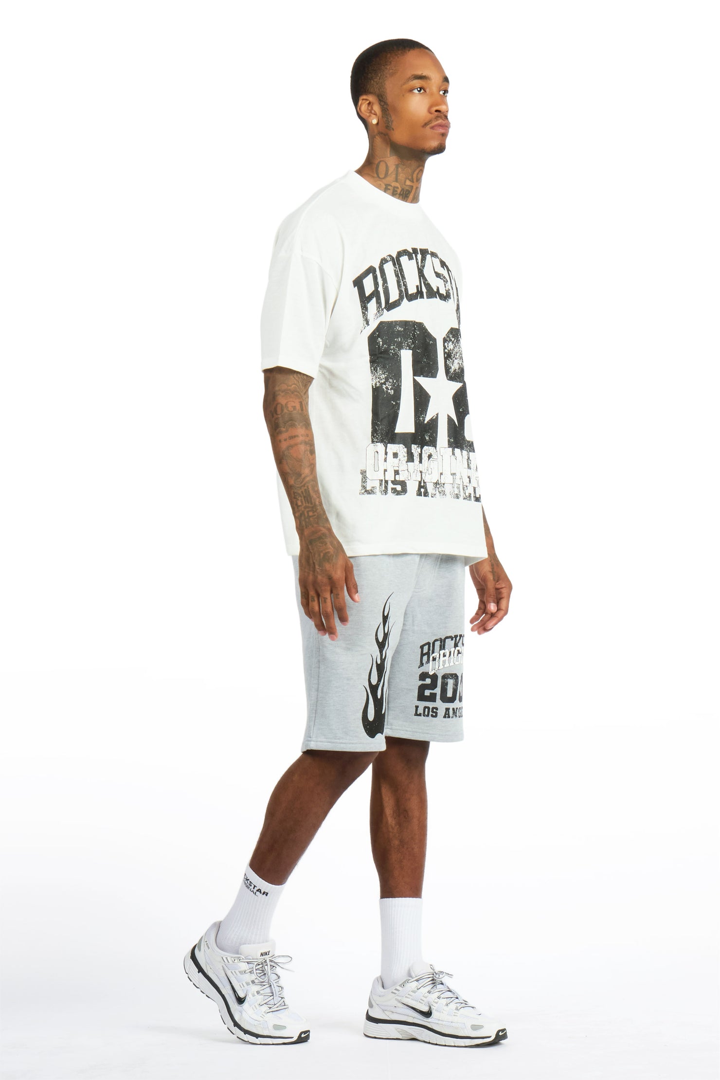 Edel White T-Shirt Short Set