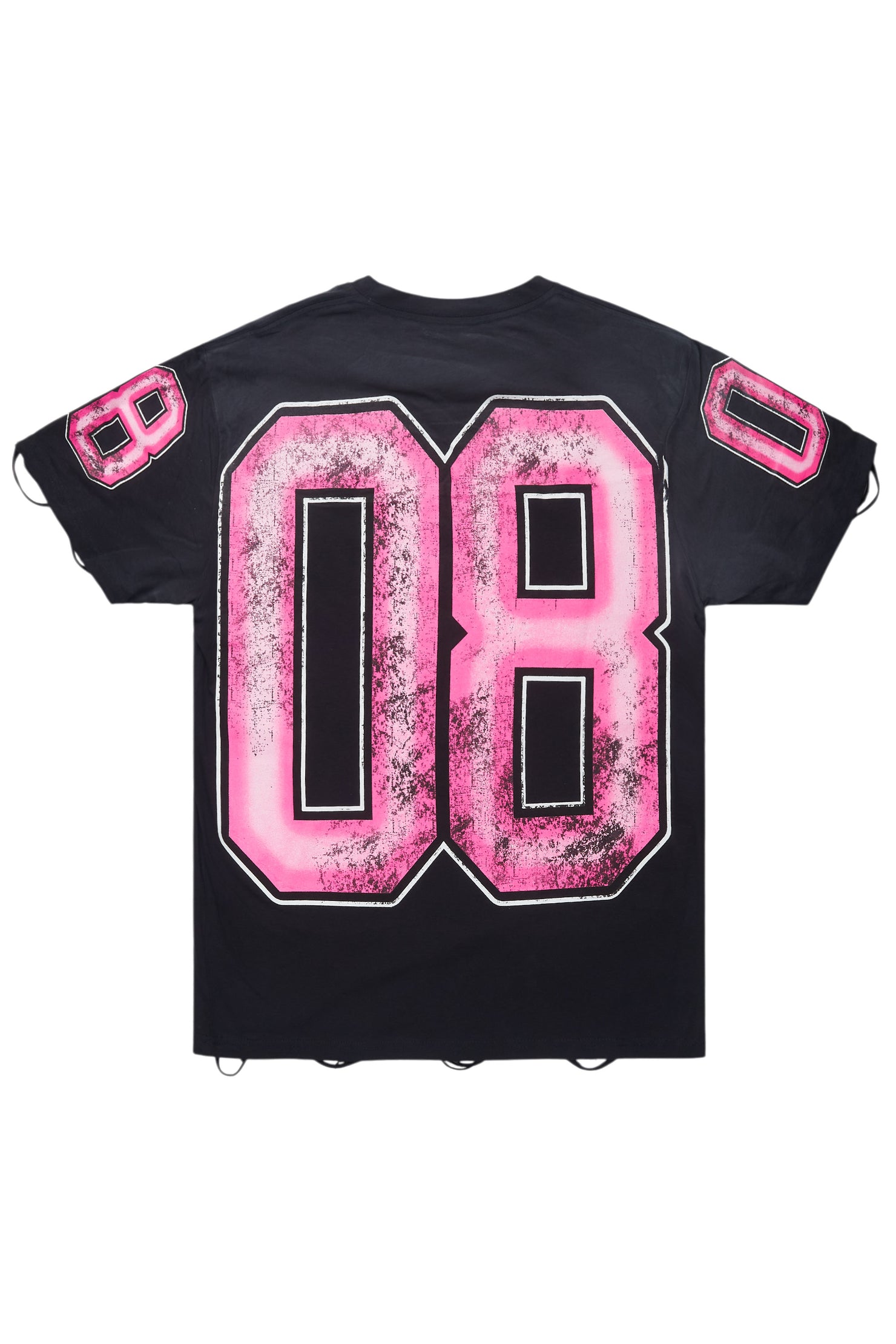 Fields Black/Pink Oversized Graphic T-Shirt