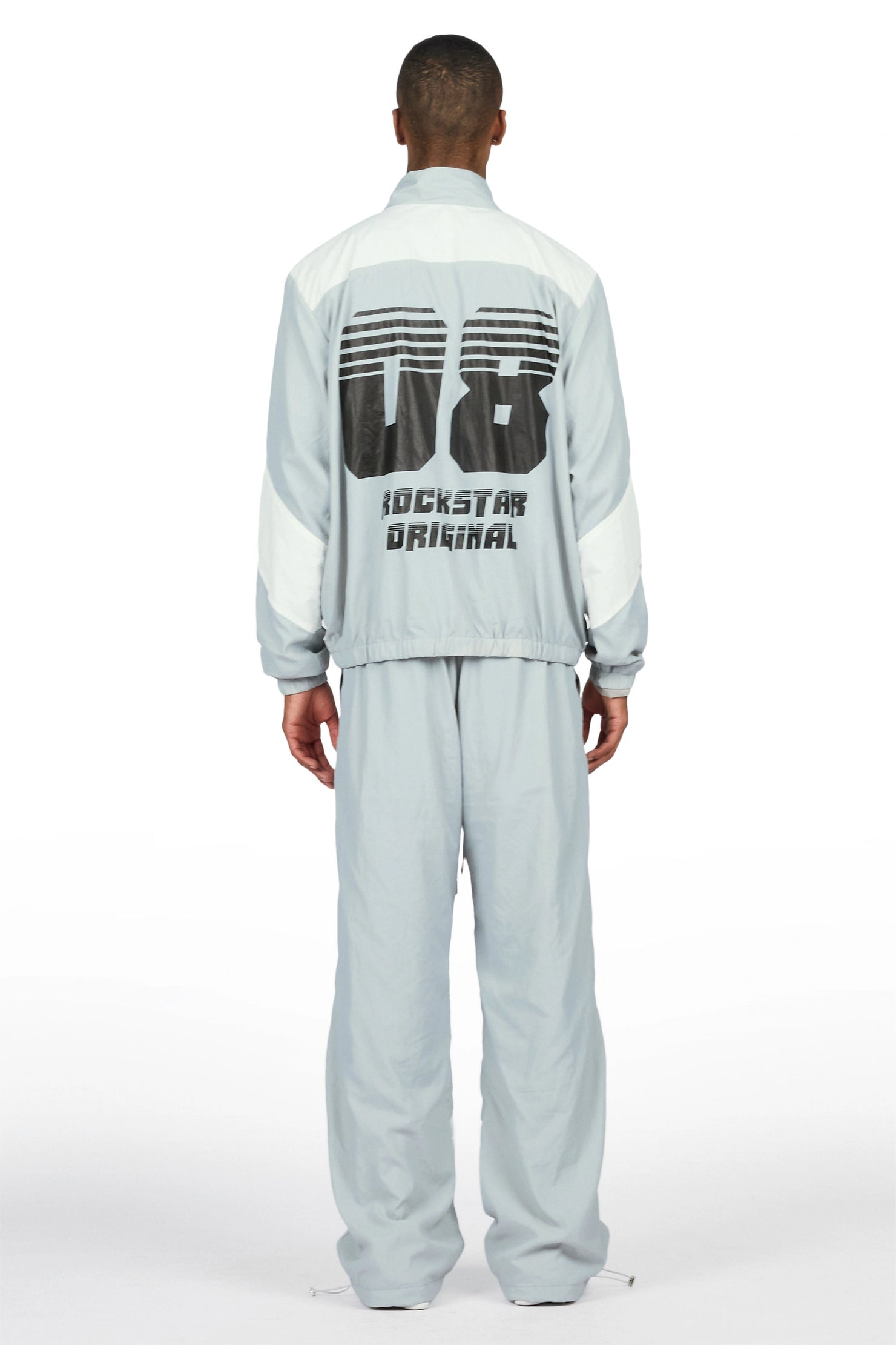 Wayra Grey Windbreaker Baggy Fit Track Set