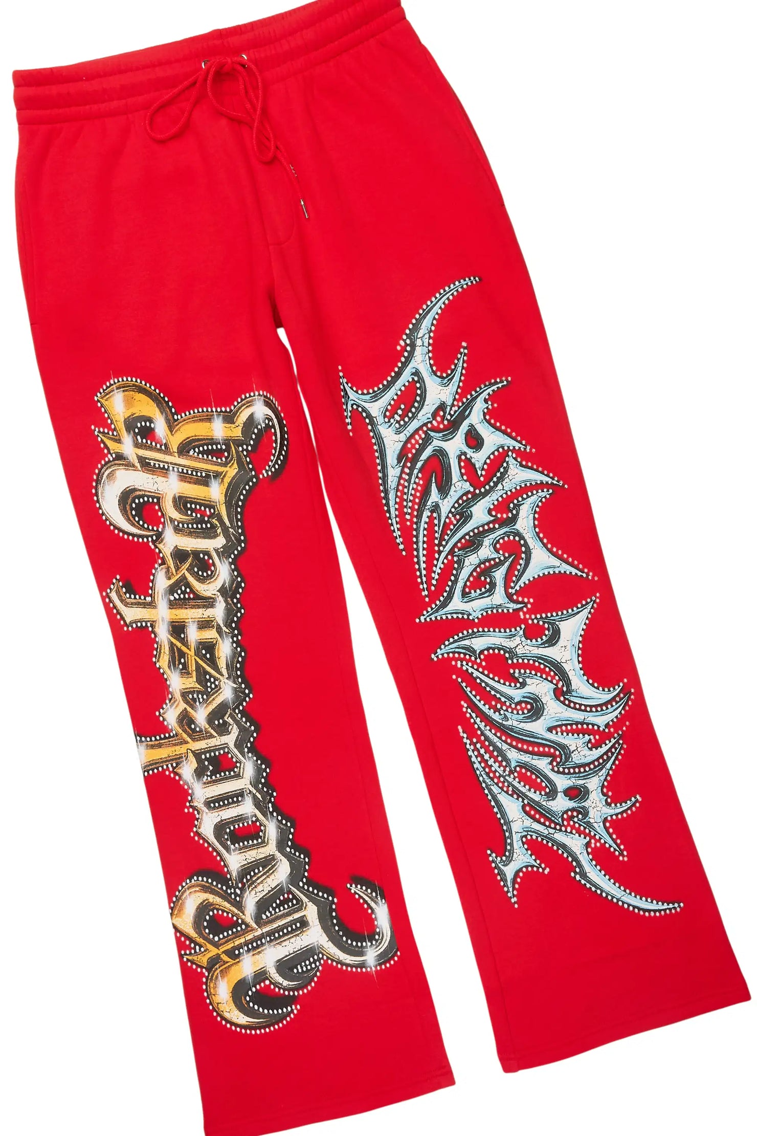 Mesin Red Hoodie/Baggy Pant Track Set