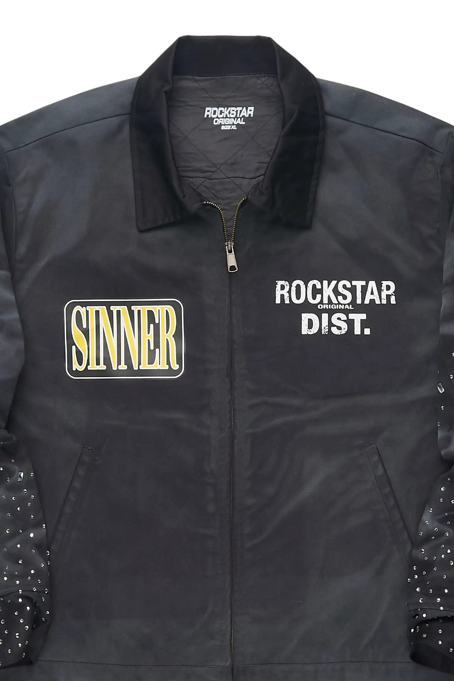 Traval Black Rhinestone Workman Jacket
