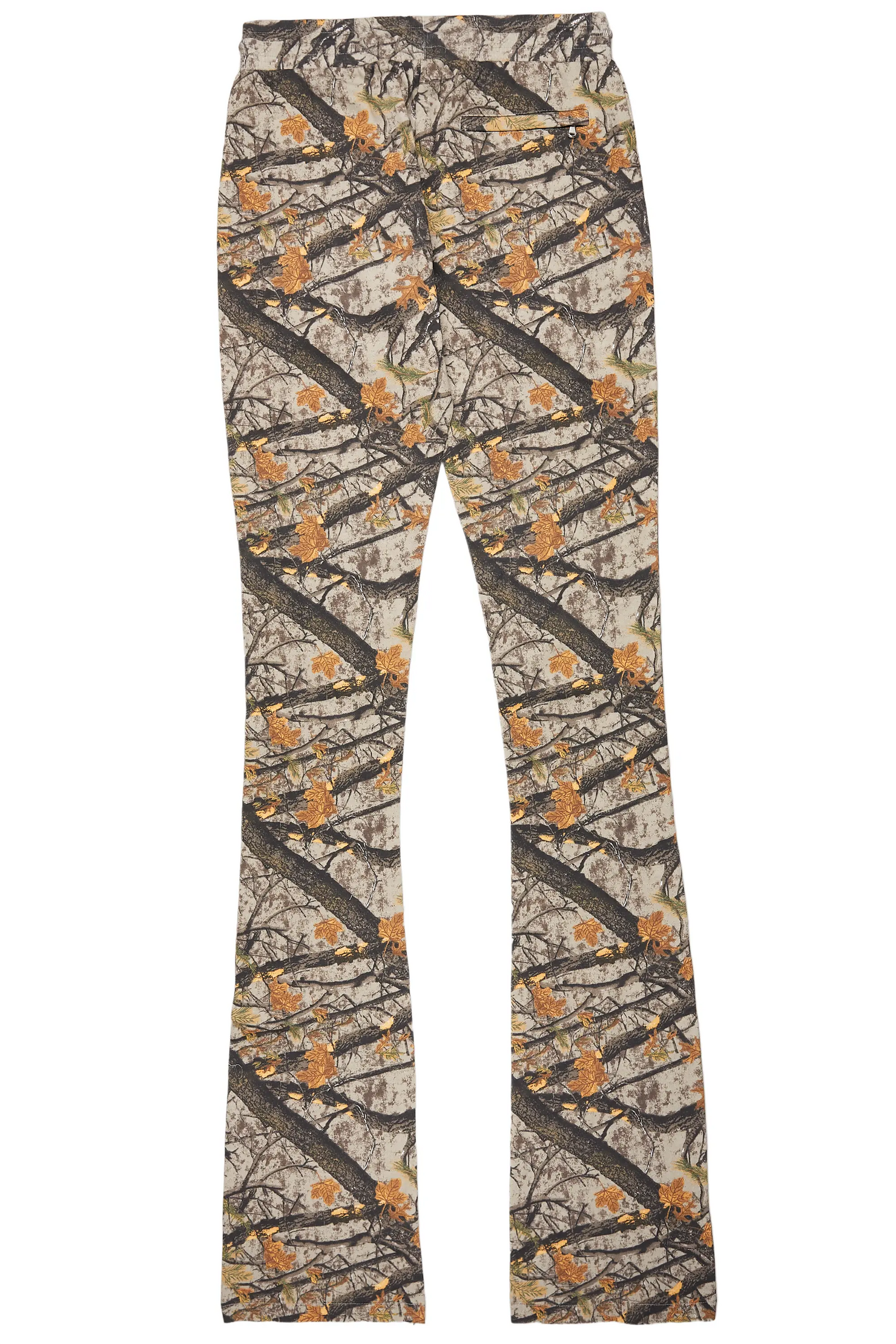 Callie Tree Camo Super Stacked Flare Pants